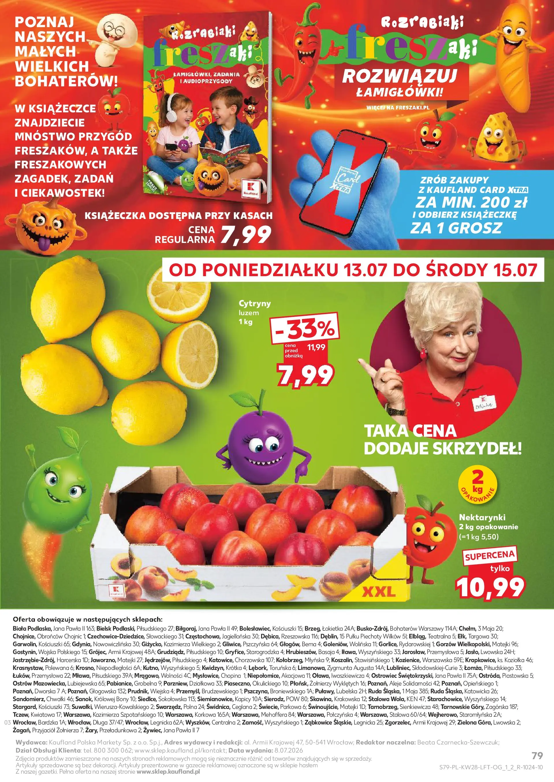 Kaufland gazetka (09.07.2026) - od jutra | Strona: 79 | Produkty: Cytryny Kaufland gazetka od 09.07.2026 - od jutra PDF | Strona: 79 | Produkty: Cytryny