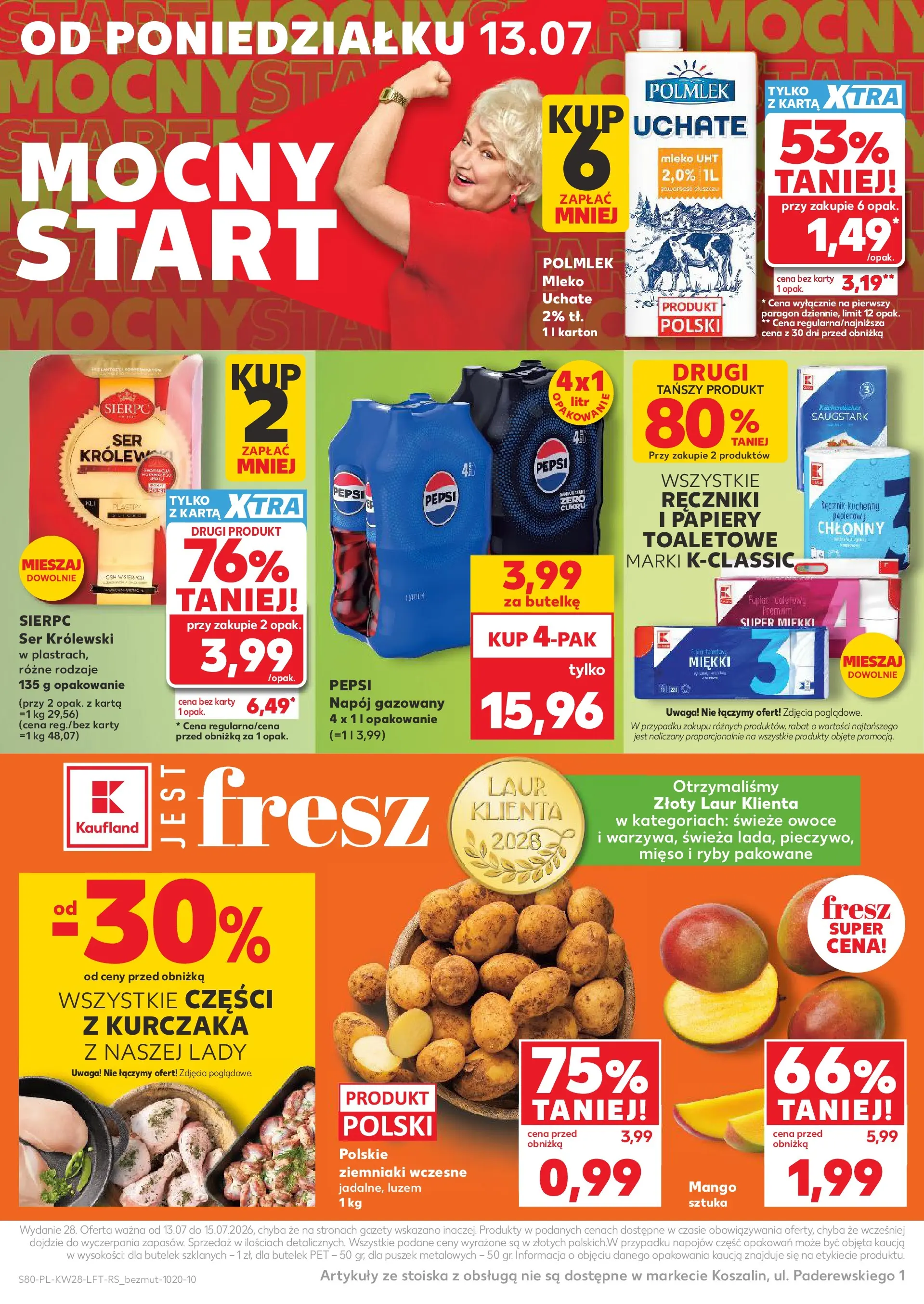 Kaufland gazetka (09.07.2026) - od jutra | Strona: 80 | Produkty: Papier toaletowy, Pepsi, Ryby, Owoce Kaufland gazetka od 09.07.2026 - od jutra PDF | Strona: 80 | Produkty: Papier toaletowy, Pepsi, Ryby, Owoce