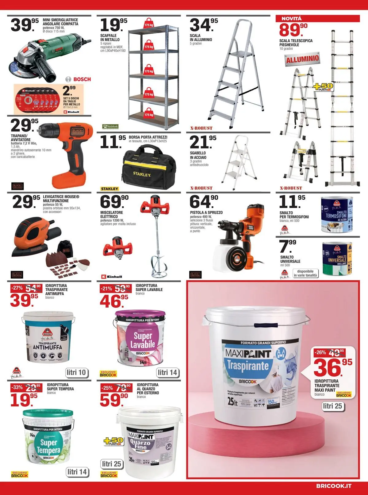 Nuovo Brico OK - Oggi resto a lettino dal 09/07/2026 > offerte anteprima 🛍️ | Pagina: 7 | Prodotti: Tè, Sgabello, Alluminio, Smerigliatrice