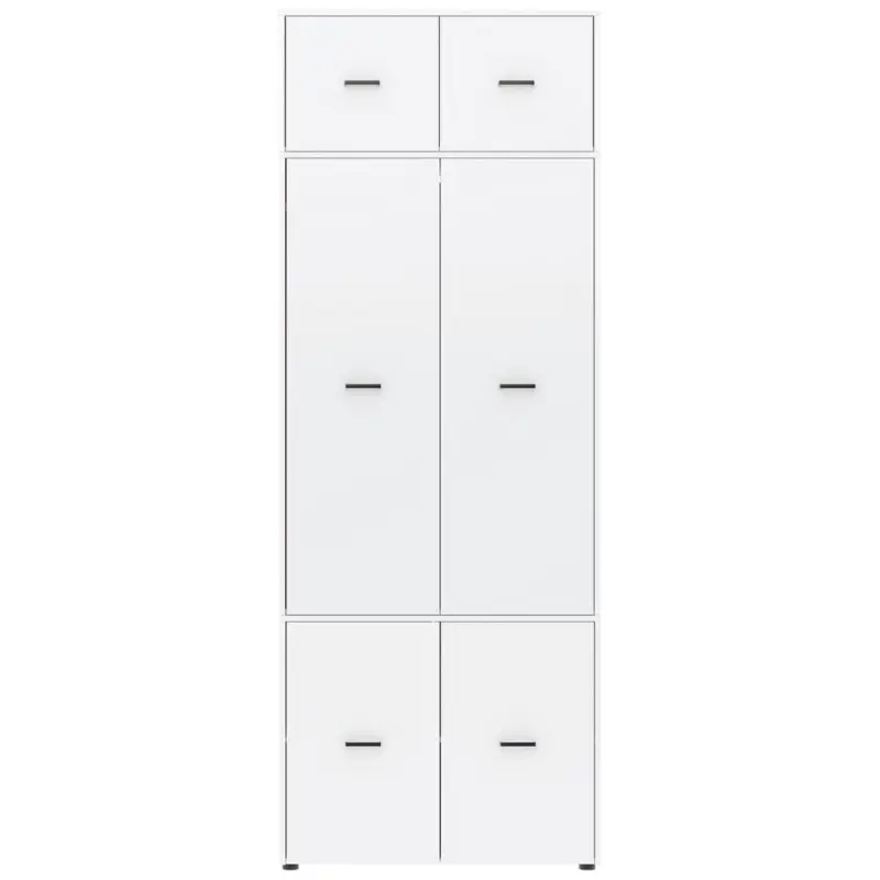 Dreht&uuml;renschrank 90 cm Kivo, Wei&szlig;
