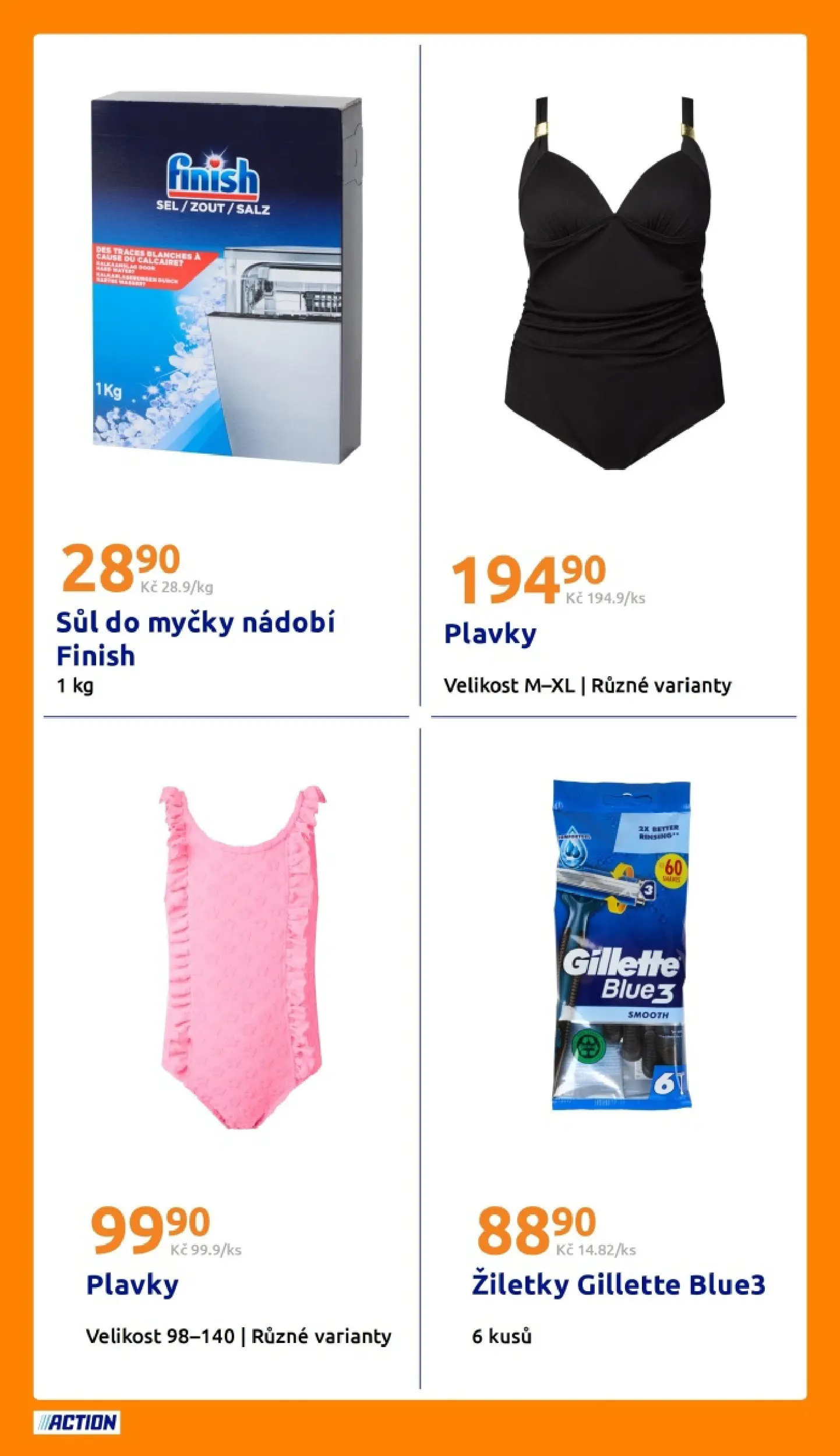 Action leták od 08.07.2026 - Akční leták online | Strana: 24 | Produkty: Finish, Nádobí, Sůl do myčky, Žiletky
