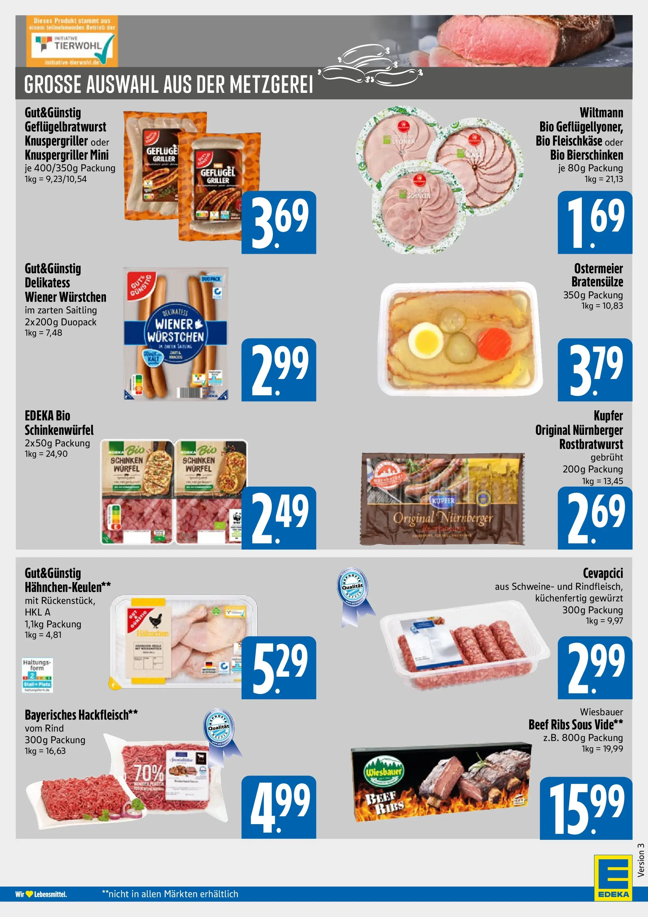 Angebote - E xpress: Wochenangebote (ab 12.07.2026) zum Blättern | Seite: 4 | Produkte: Wiener wurstchen, Cevapcici, Schinken, Hackfleisch