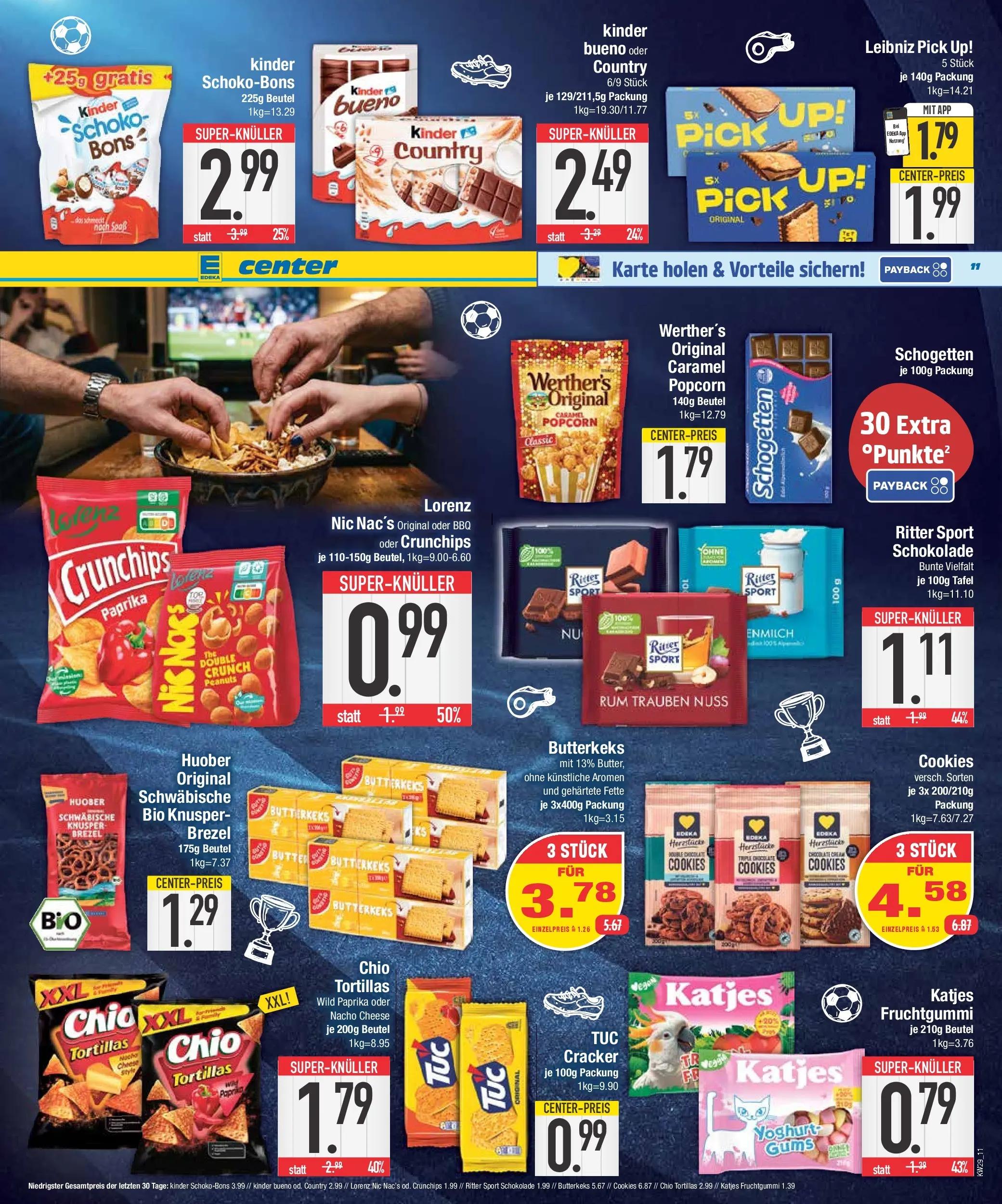 Edeka prospekt Abensberg (ab 12.07.2026) » Angebote Online | Seite: 11 | Produkte: Katjes, Kinder bueno, Chio tortillas, Kinder country