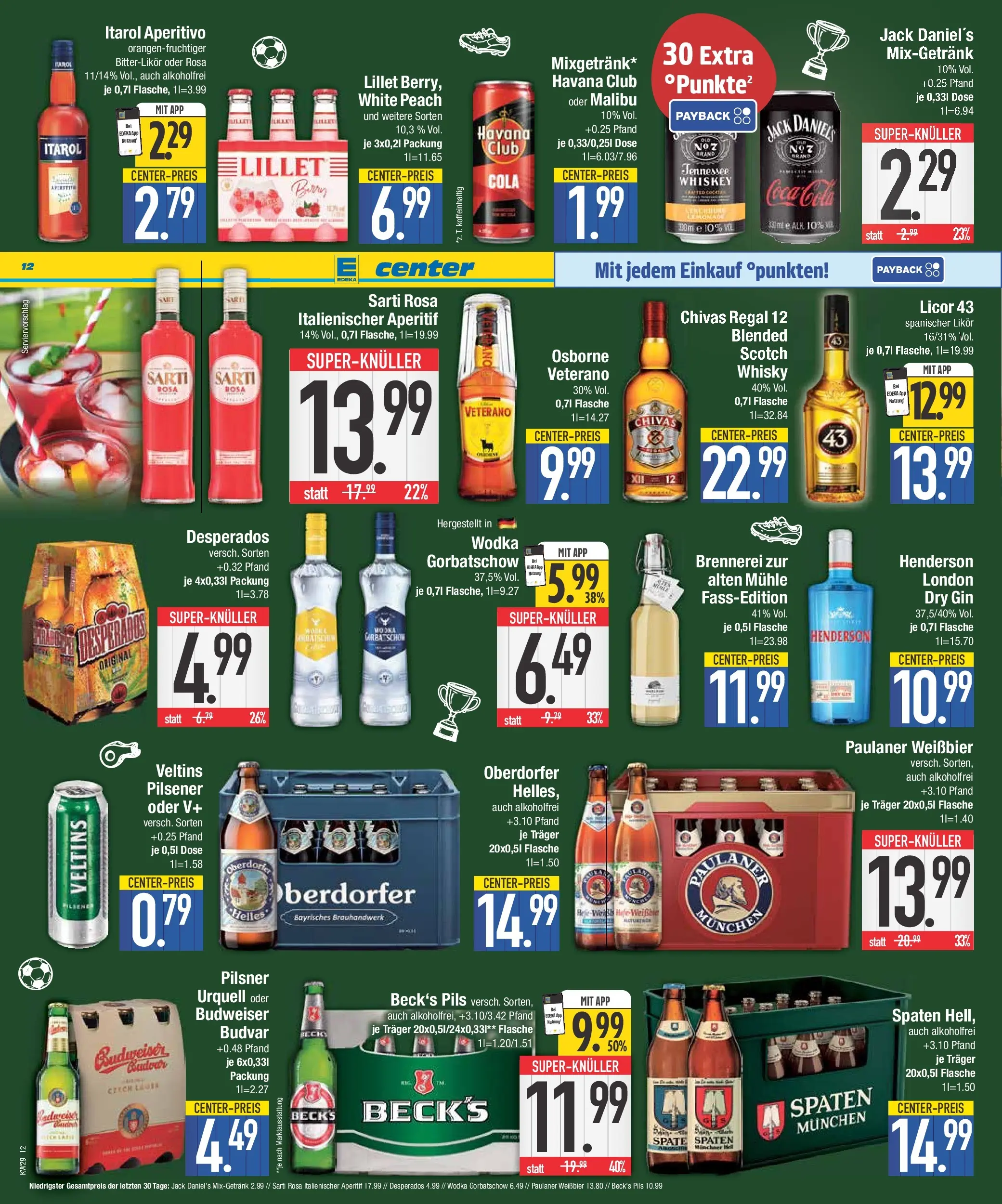 Edeka prospekt Abensberg (ab 12.07.2026) » Angebote Online | Seite: 12 | Produkte: Pils, Wodka gorbatschow, Gin, Veltins