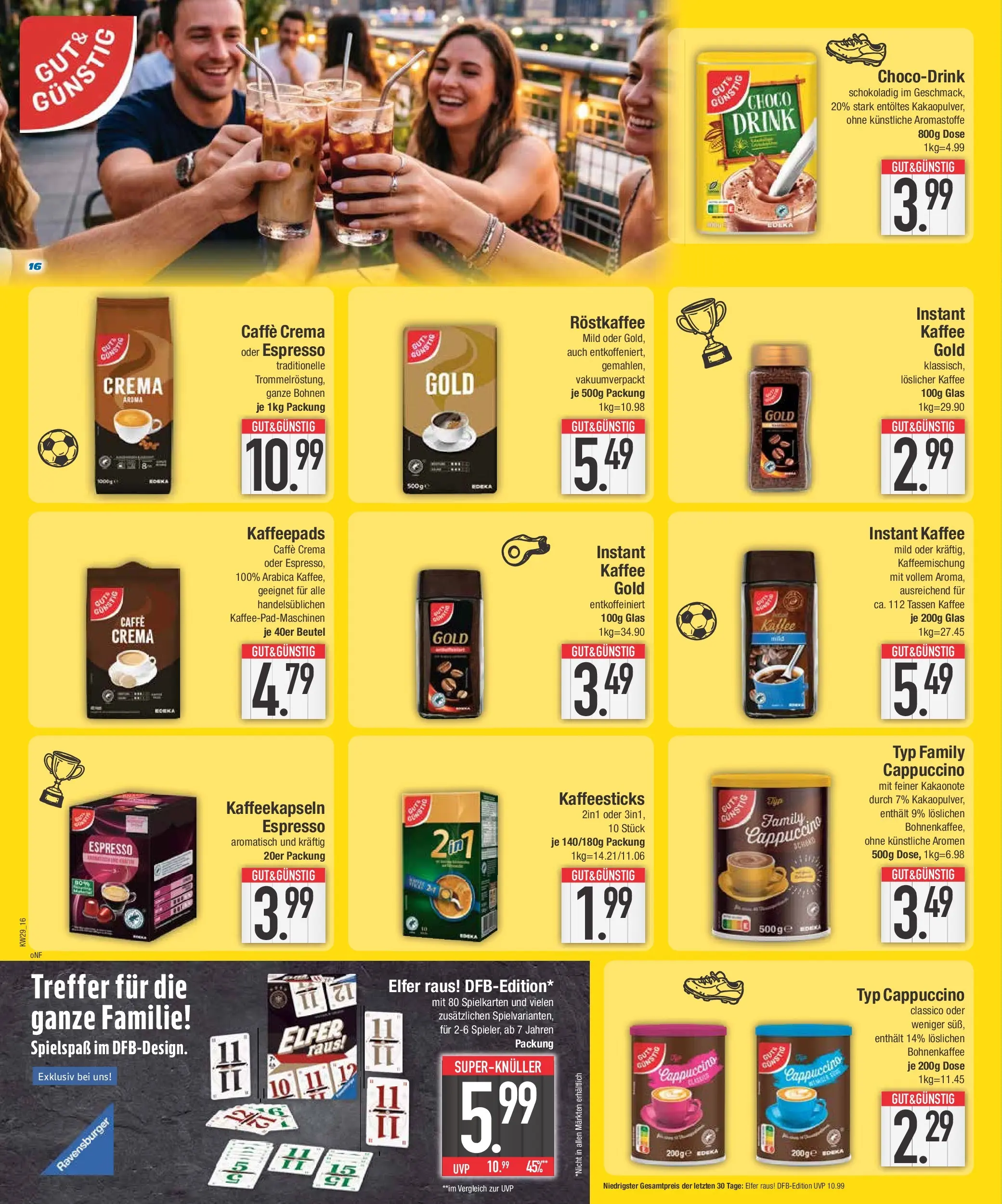 Edeka prospekt Abensberg (ab 12.07.2026) » Angebote Online | Seite: 16 | Produkte: Kaffeepads, Kaffee