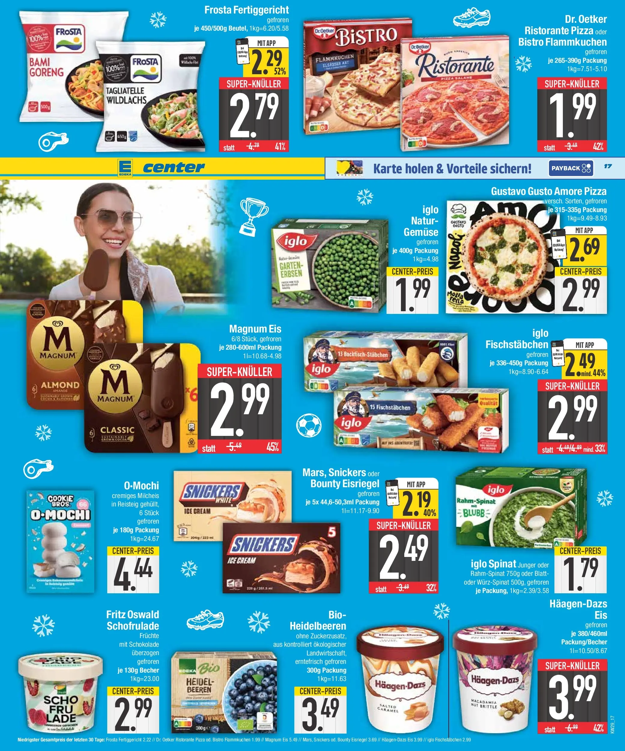 Edeka prospekt Abensberg (ab 12.07.2026) » Angebote Online | Seite: 17 | Produkte: Iglo, Frosta, Gemüse, Erbsen