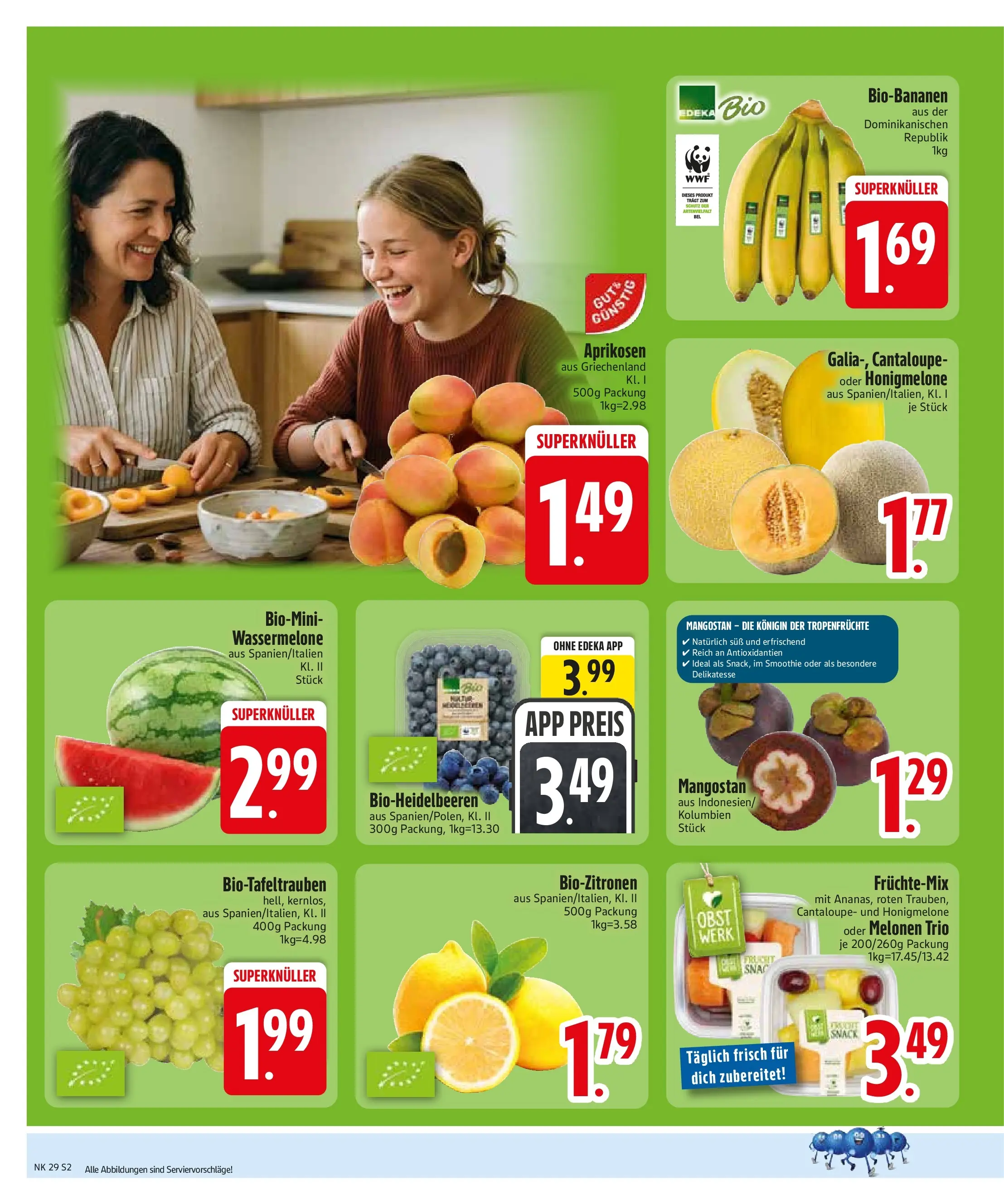 Edeka prospekt Monheim (ab 12.07.2026) » Angebote Online | Seite: 4 | Produkte: Honigmelone, Obst, Wassermelone