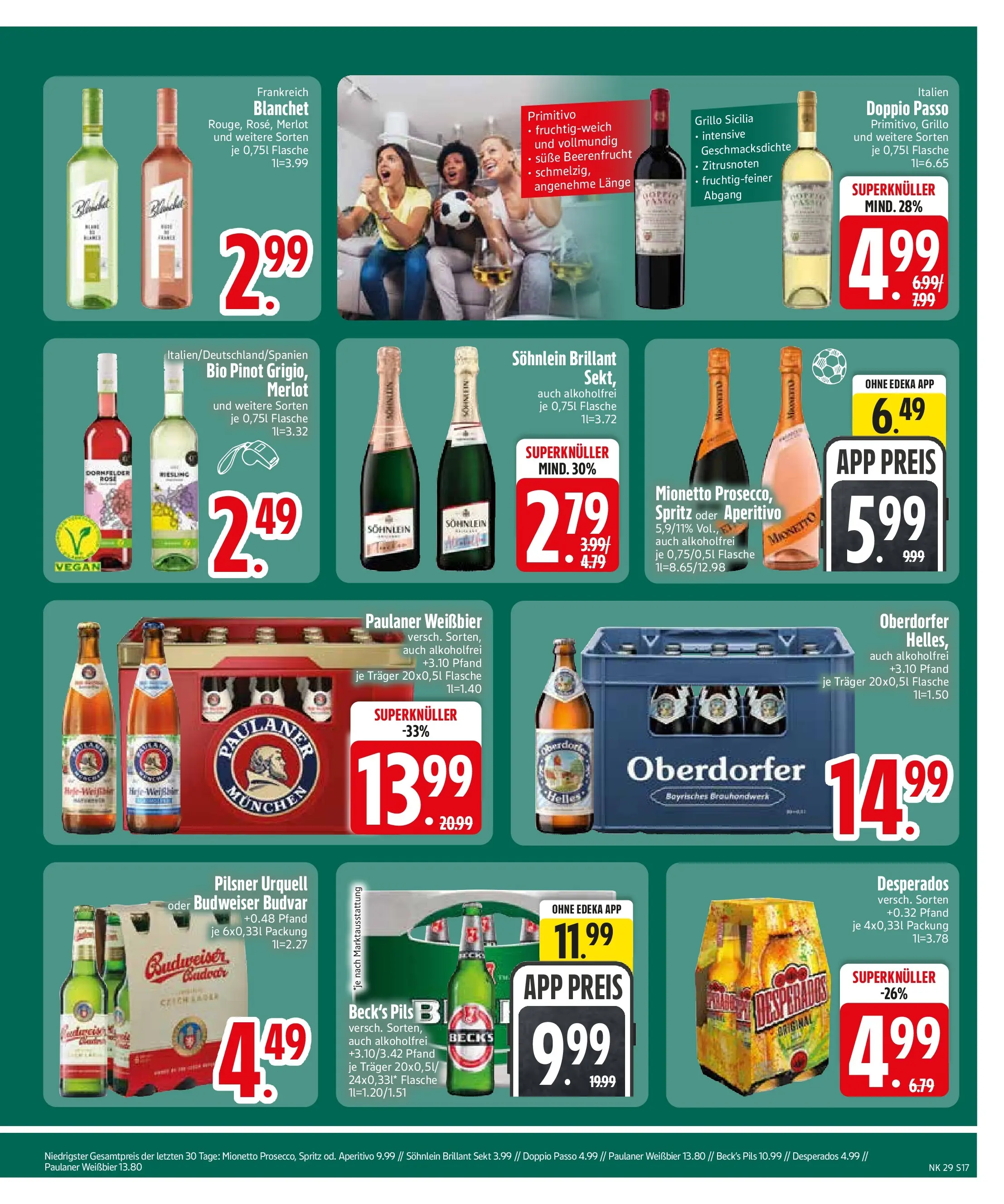 Edeka prospekt Monheim (ab 12.07.2026) » Angebote Online | Seite: 19 | Produkte: Weißbier, Pils, Desperados, Budweiser