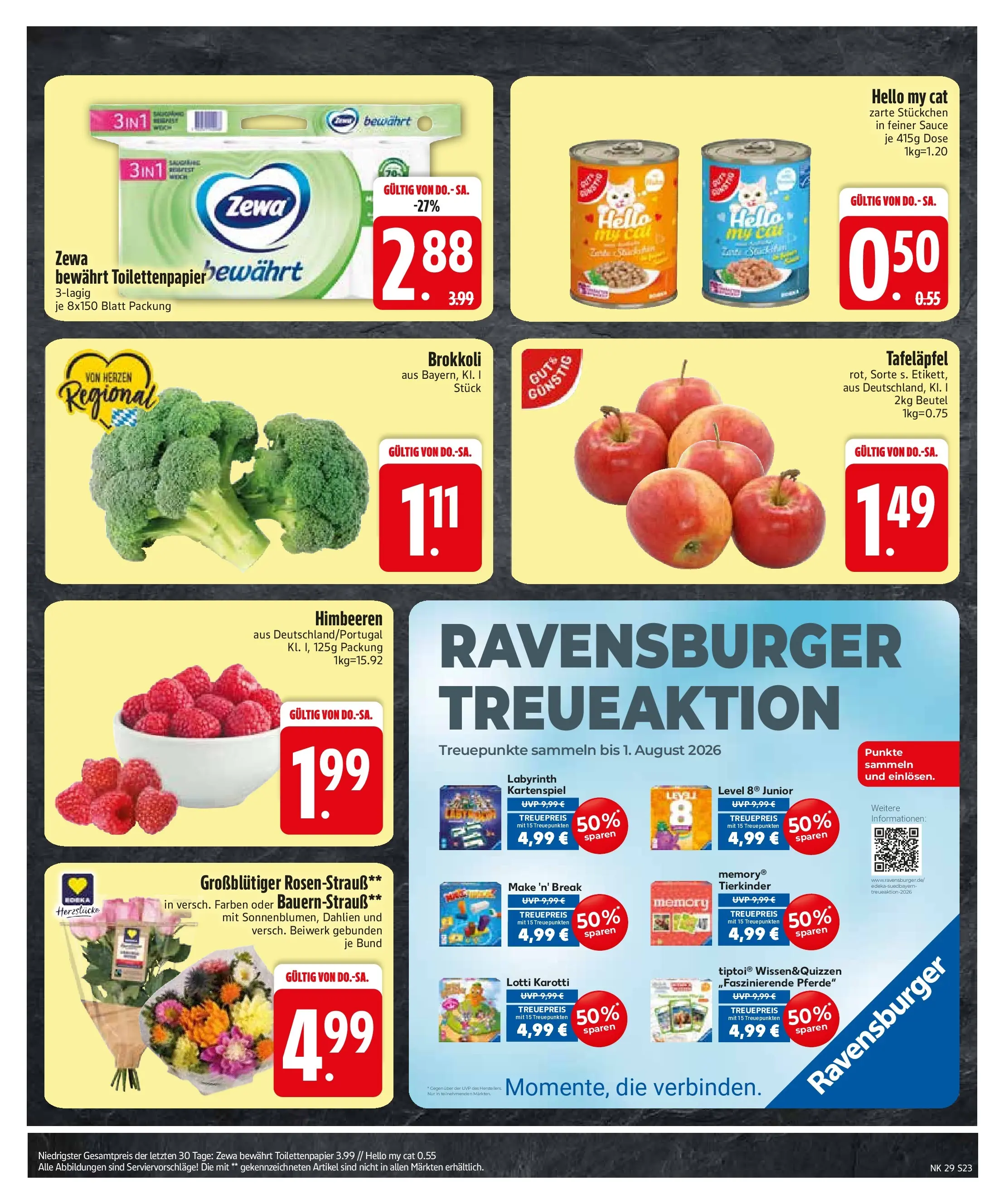 Edeka prospekt Monheim (ab 12.07.2026) » Angebote Online | Seite: 25 | Produkte: Himbeeren, Zewa, Brokkoli, Toilettenpapier