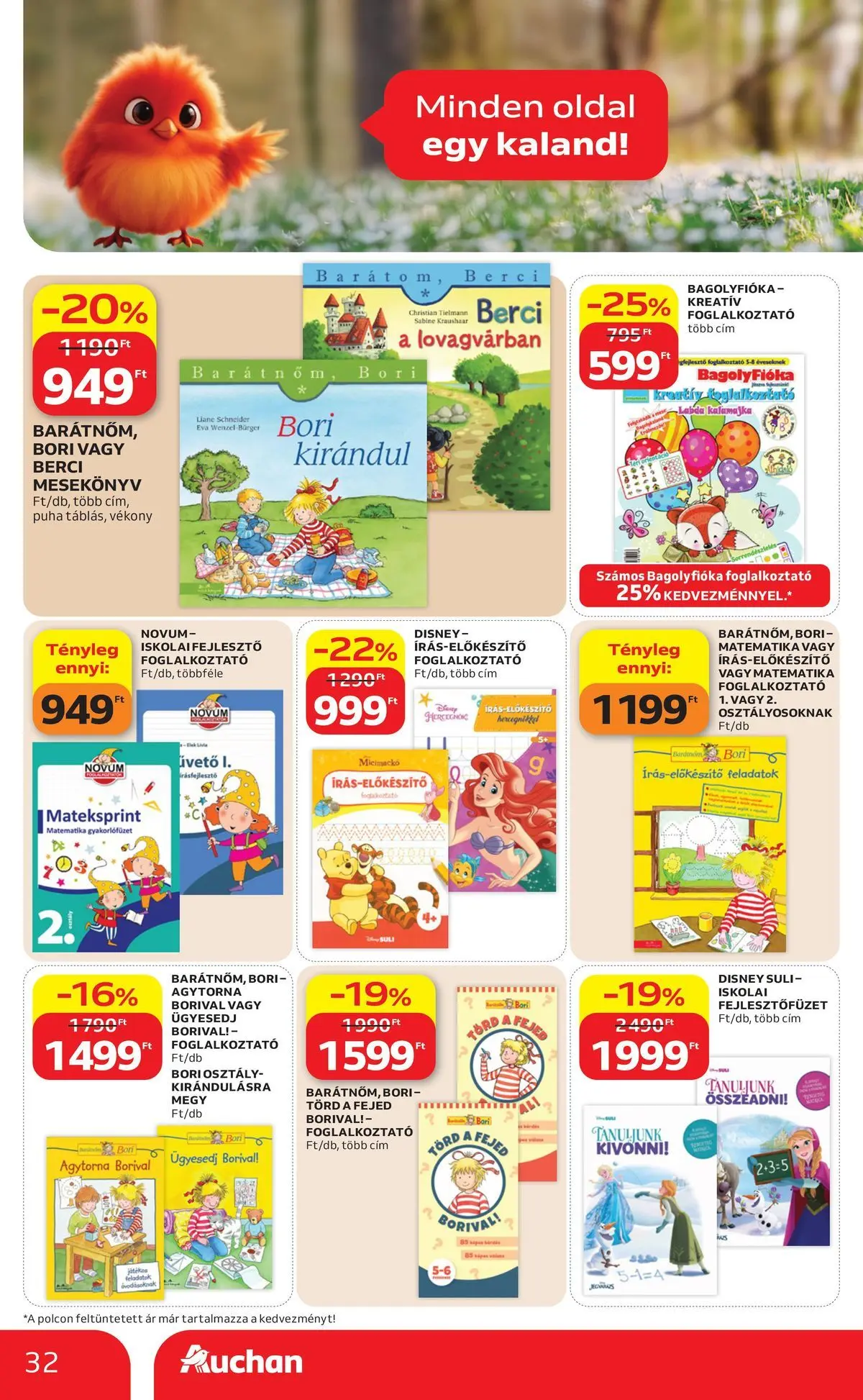 Auchan akciós újság Miskolc - 2026.07.09. -tól/töl > akció, lapozható szórólap 🛍️ | Oldal: 32
