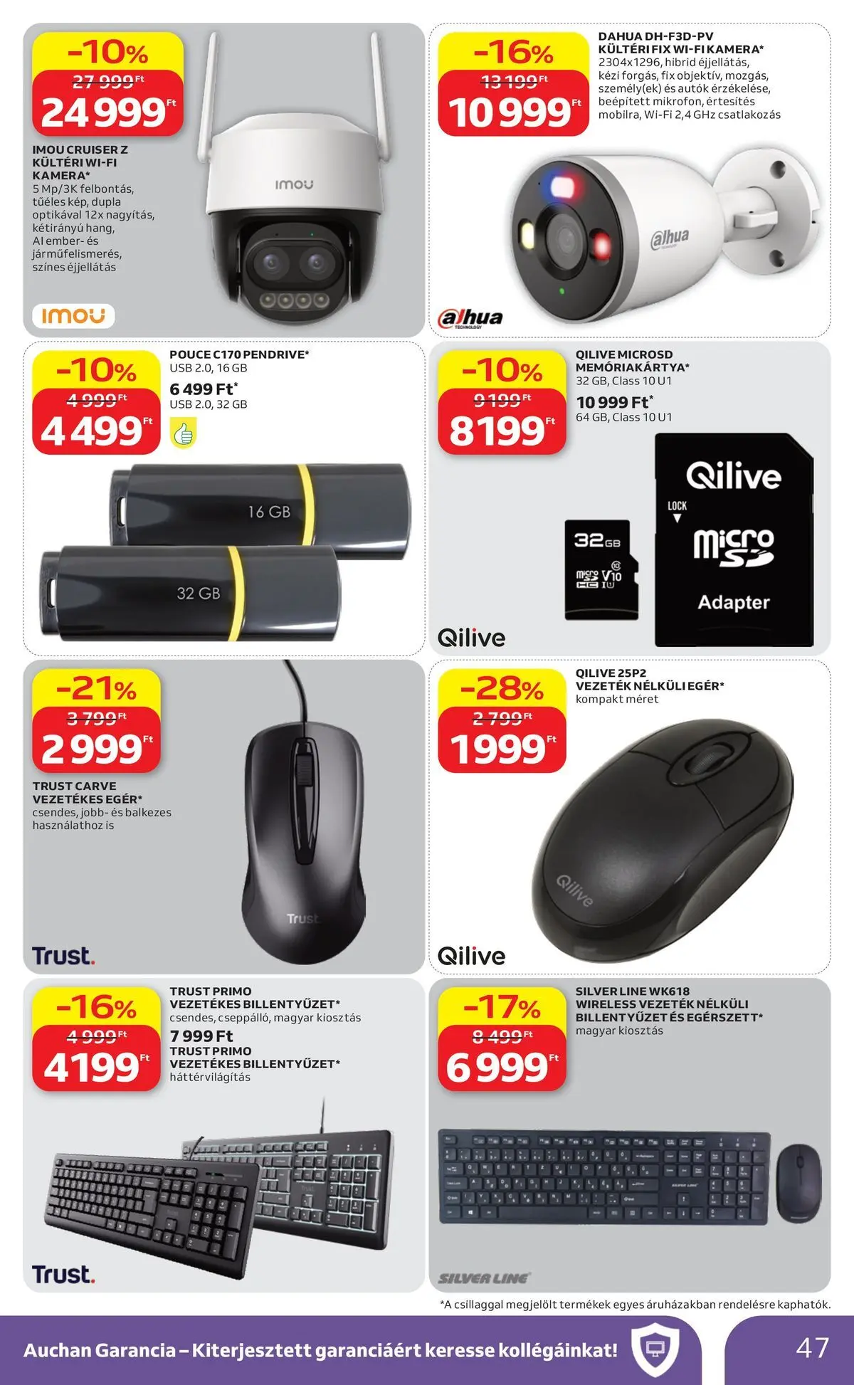 Auchan akciós újság Miskolc - 2026.07.09. -tól/töl > akció, lapozható szórólap 🛍️ | Oldal: 47 | Termékek: Billentyűzet, Adapter, USB