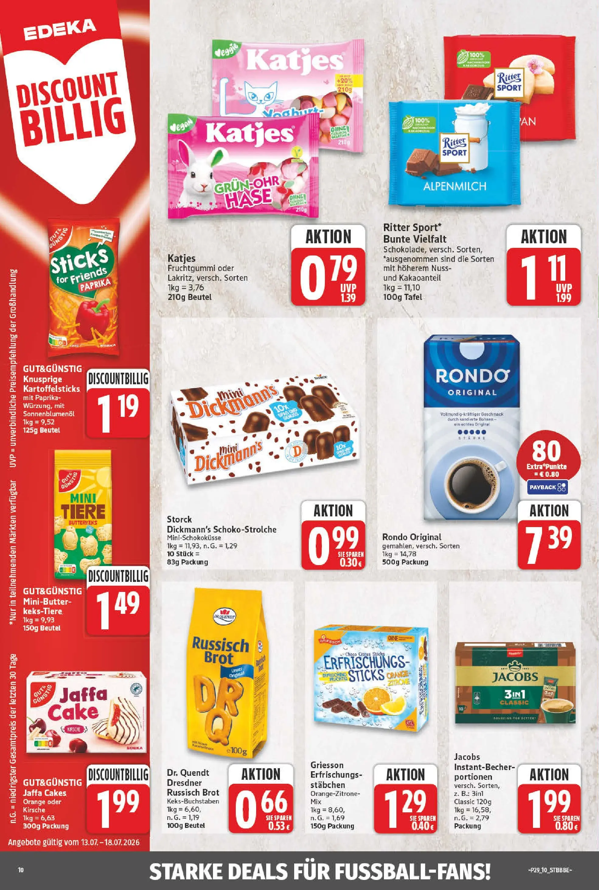 Angebote - Wochenangebote (ab 12.07.2026) zum Blättern | Seite: 12 | Produkte: Sonnenblumenol, Ritter sport, Katjes, Brot