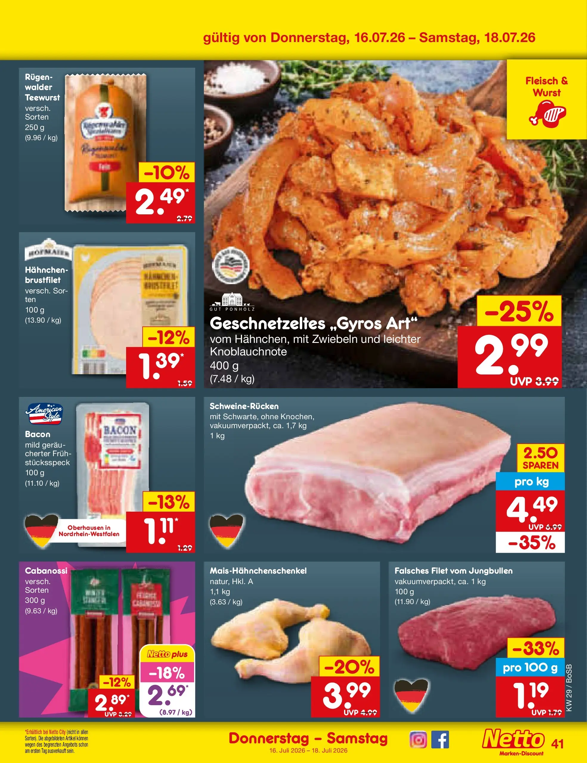 Netto Marken-Discount Prospekt Bochum (ab 13.07.2026) ยป Angebote | Seite: 59 | Produkte: Zwiebeln, Wurst, Schweinerucken, Fleisch Netto Marken-Discount Prospekt Bochum (ab 13.07.2026) ยป Angebote | Seite: 59 | Produkte: Zwiebeln, Wurst, Schweinerucken, Fleisch