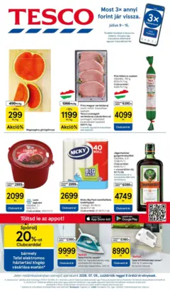 Tesco akciós újság - amely érvényes a következő dátumtól: 2026.07.09.