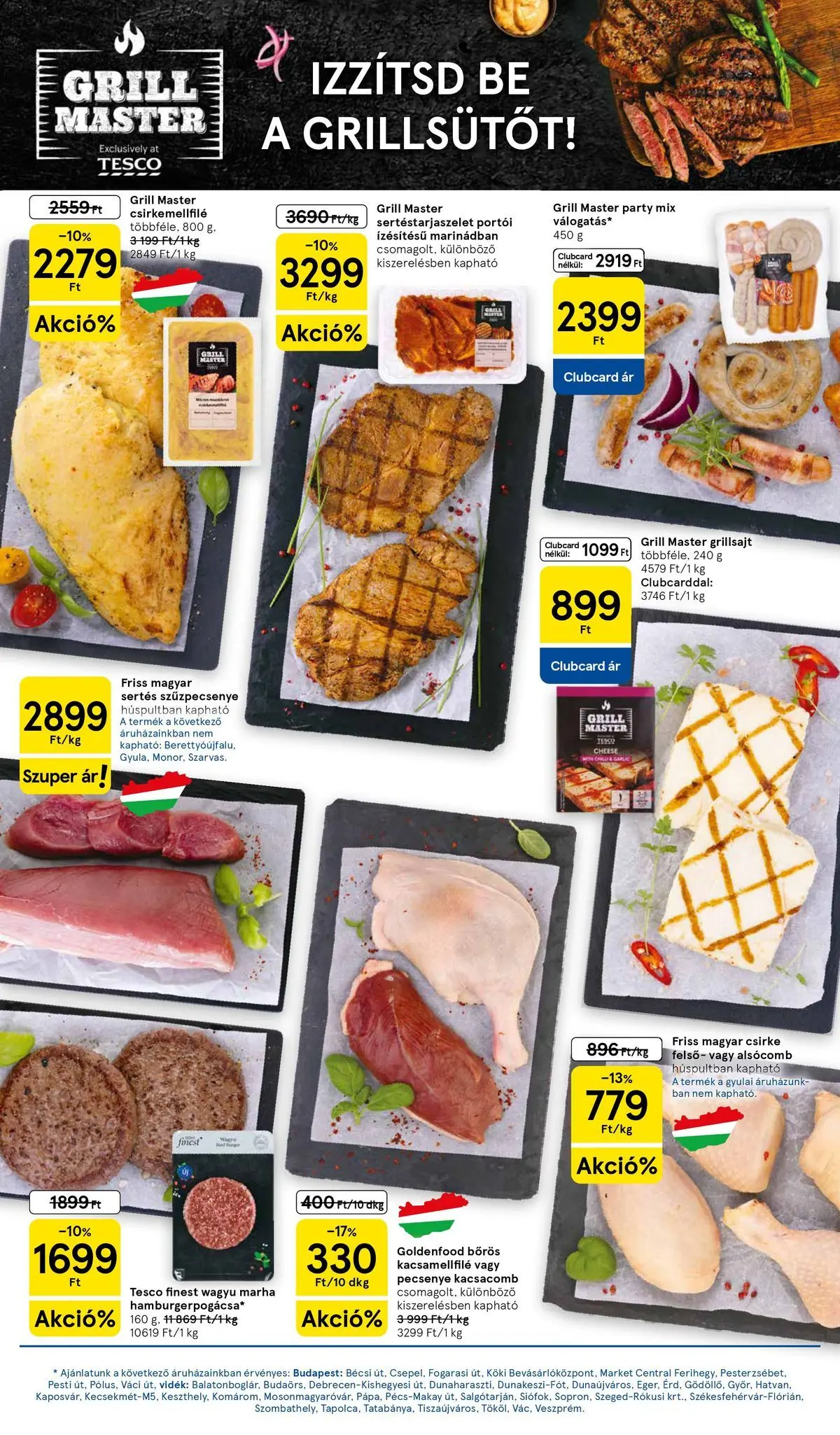 Tesco akciós újság - 2026.07.09.-tól - online | Oldal: 3 | Termékek: Kacsacomb, Grill, Grillsajt, Szűzpecsenye