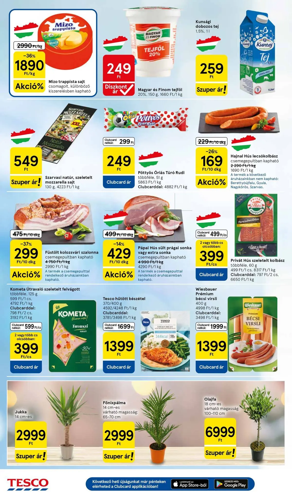 Tesco akciós újság - 2026.07.09.-tól - online | Oldal: 4 | Termékek: Virsli, Túró rudi, Tejföl, Készétel