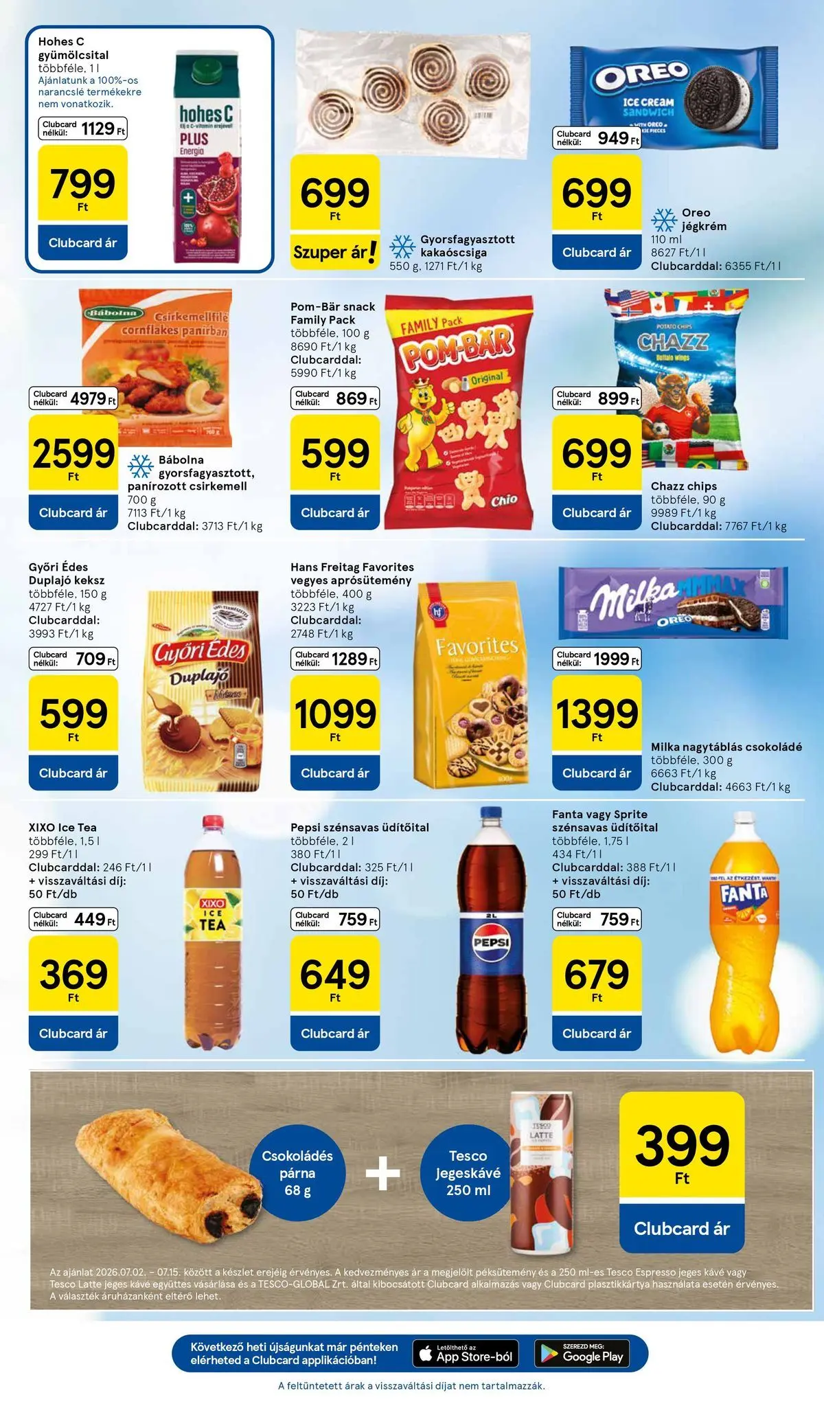 Tesco akciós újság - 2026.07.09.-tól - online | Oldal: 5 | Termékek: Gyümölcsital, Párna, Hohes c, Keksz