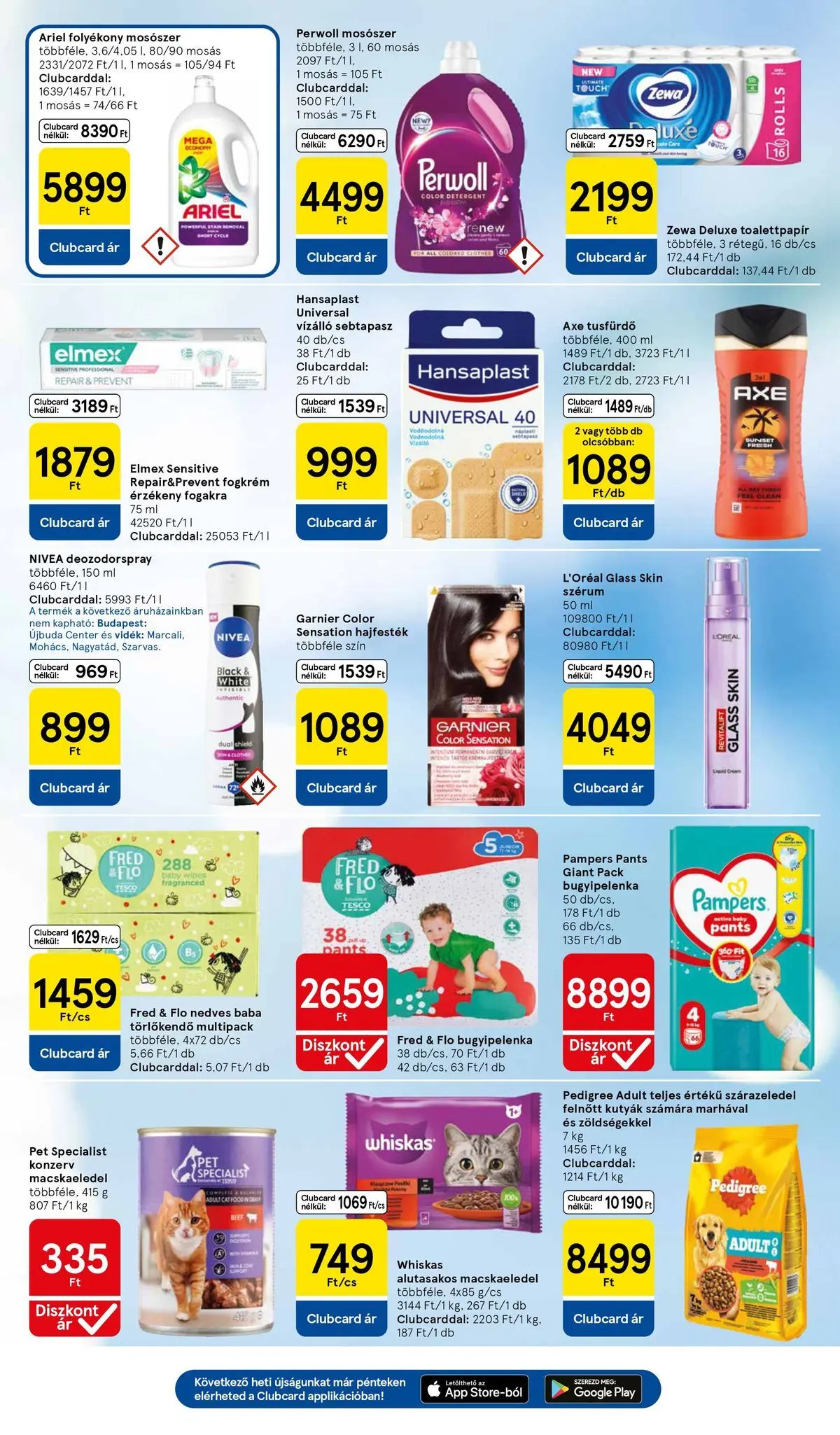 Tesco akciós újság - 2026.07.09.-tól - online | Oldal: 7 | Termékek: Ariel, Perwoll, Whiskas, Tusfürdő