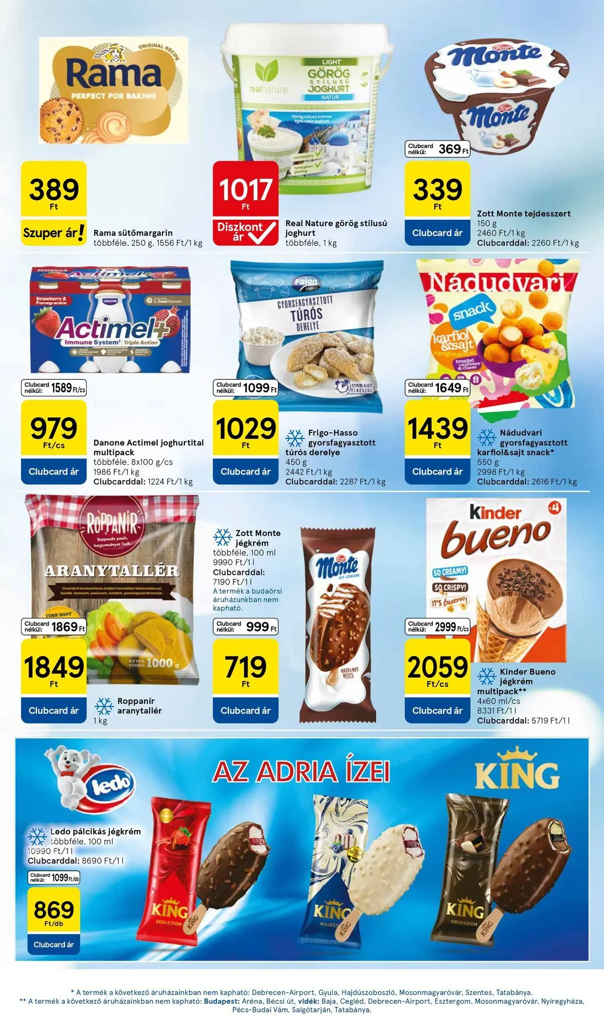 Tesco akciós újság - 2026.07.09.-tól - online | Oldal: 17 | Termékek: Karfiol, Joghurt, Derelye, Só