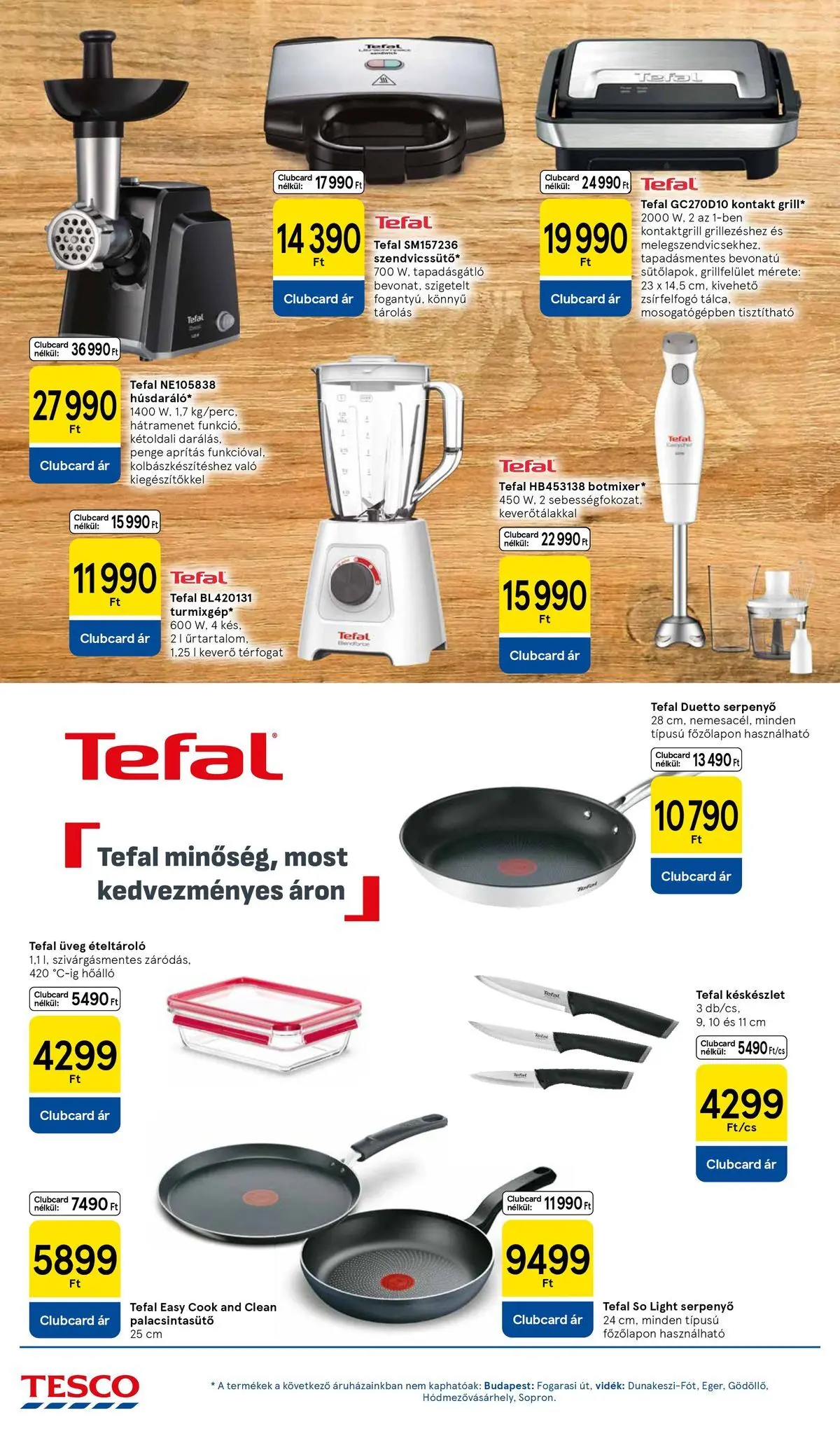 Tesco akciós újság - 2026.07.09.-tól - online | Oldal: 28 | Termékek: Tefal, Serpenyő, Kés, Só