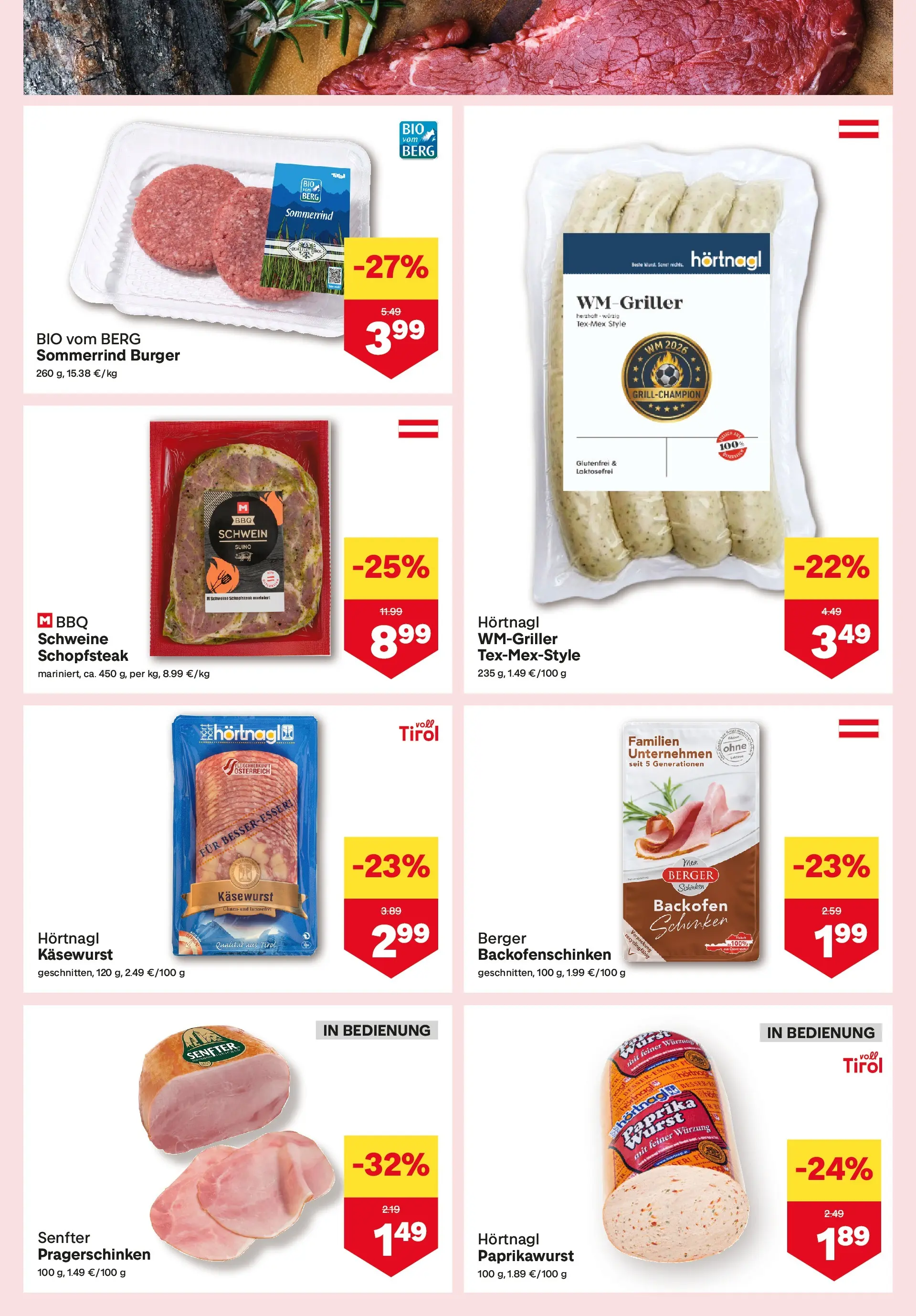 MPREIS Sillian von 15.07.2026 - Aktuelle Angebote | Seite: 3 | Produkte: Schinken