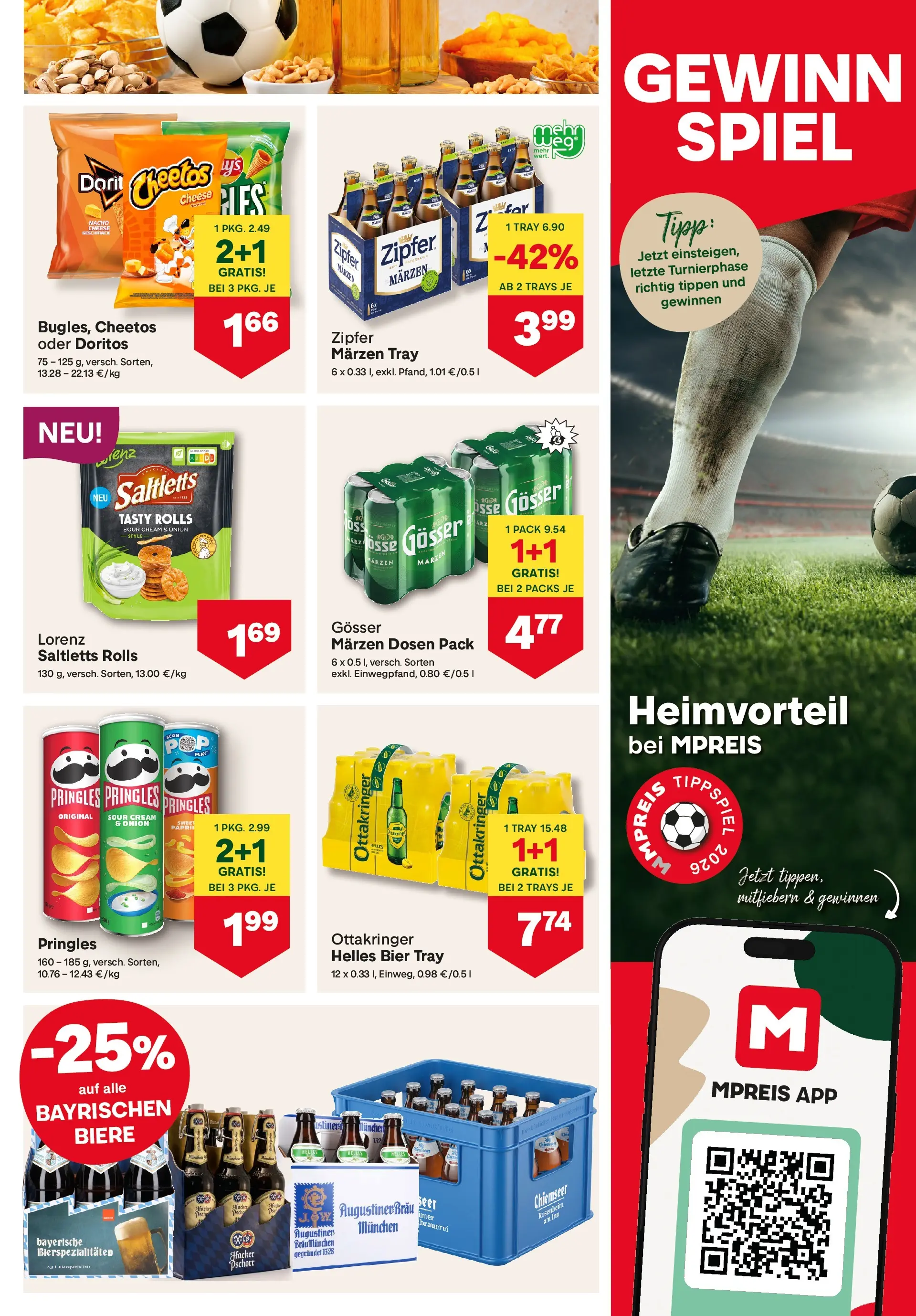 MPREIS Sillian von 15.07.2026 - Aktuelle Angebote | Seite: 9 | Produkte: Spiel, Bier