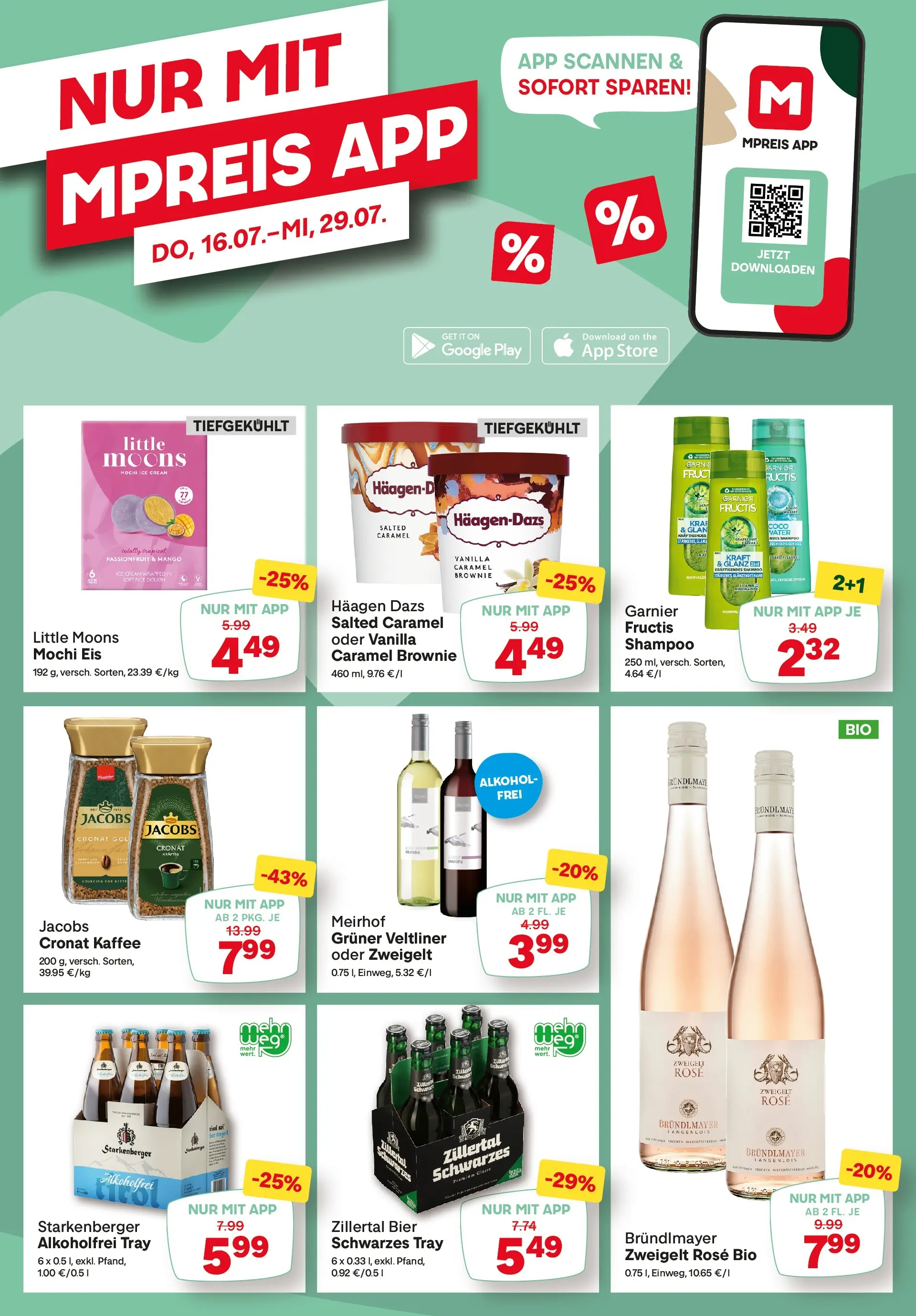 MPREIS Sillian von 15.07.2026 - Aktuelle Angebote | Seite: 14 | Produkte: Wasser, Shampoo, Kaffee, Bier