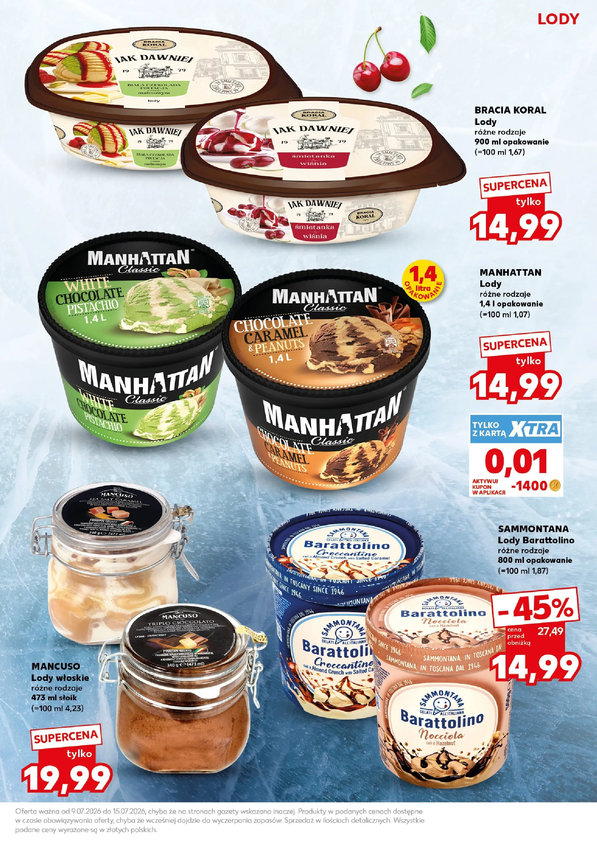 Kaufland gazetka - Super Sobota od 11.07.2026 - od jutra PDF | Strona: 11 | Produkty: Karta, Lody koral, Czekolada, Lody