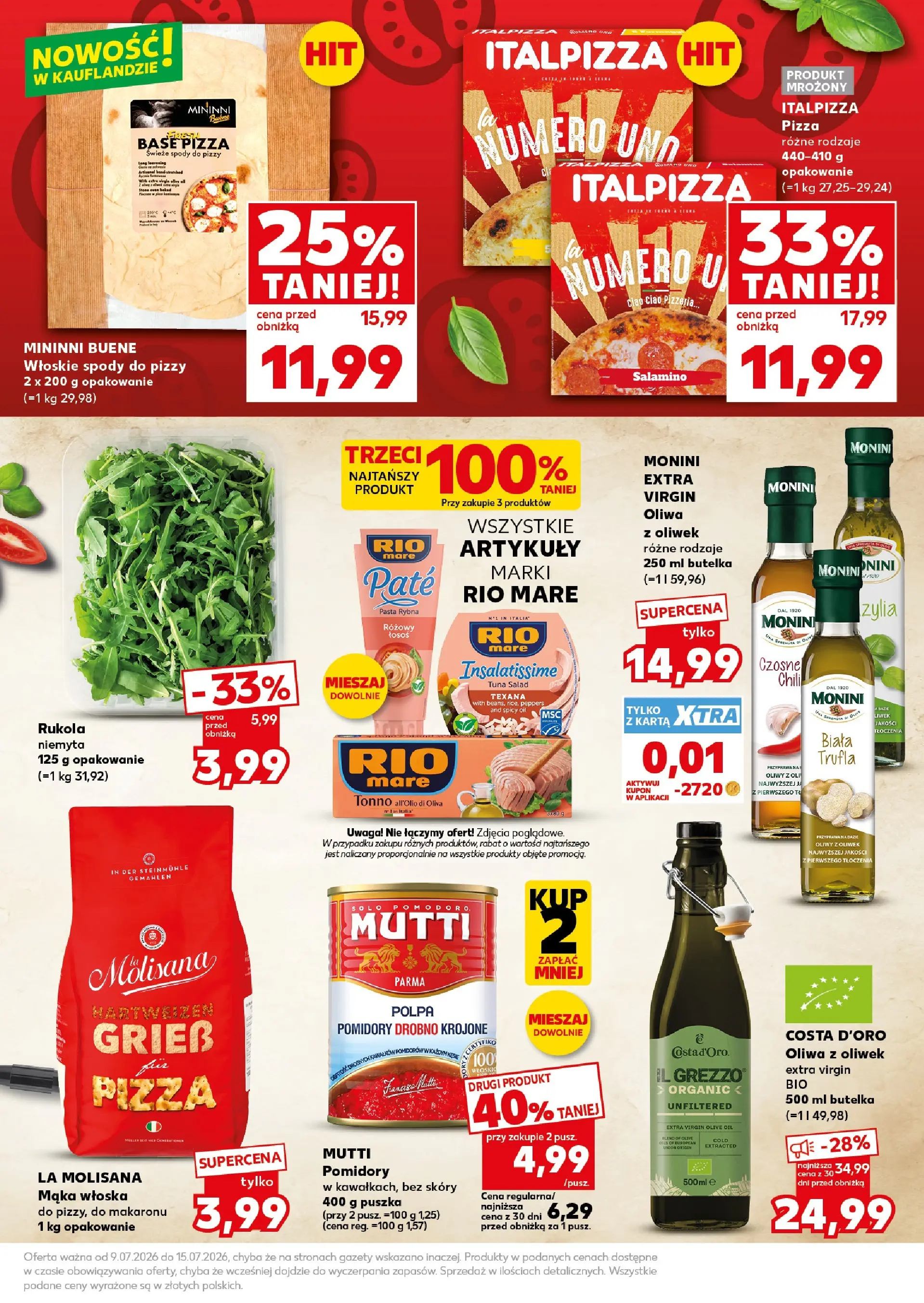 Kaufland gazetka - Super Sobota od 11.07.2026 - od jutra PDF | Strona: 17 | Produkty: Karta, Oliwa z oliwek, Oliwa z oliwek extra virgin, Pomidory