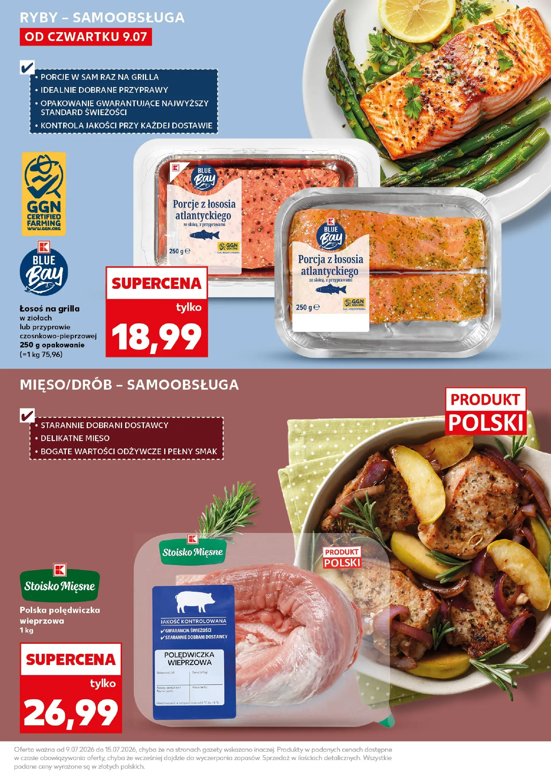 Kaufland gazetka - Super Sobota od 11.07.2026 - od jutra PDF | Strona: 25 | Produkty: Mięso, Polędwiczka wieprzowa, Łosoś, Ryby