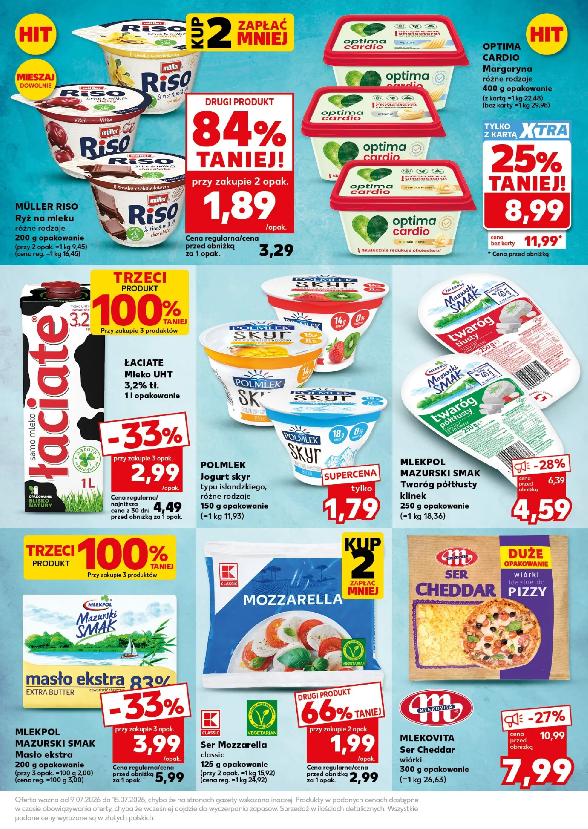Kaufland gazetka - Super Sobota od 11.07.2026 - od jutra PDF | Strona: 27 | Produkty: Mleko, Ser, Mozzarella, Ser cheddar