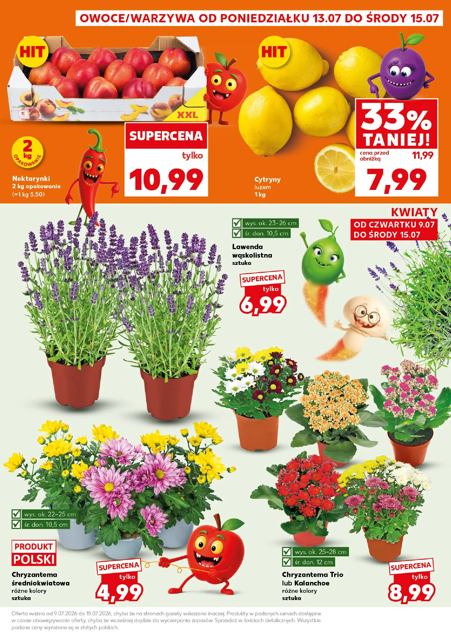 Kaufland gazetka - Mocny start od 13.07.2026 - od jutra PDF | Strona: 3 | Produkty: Cytryny, Kalanchoe, Kwiaty