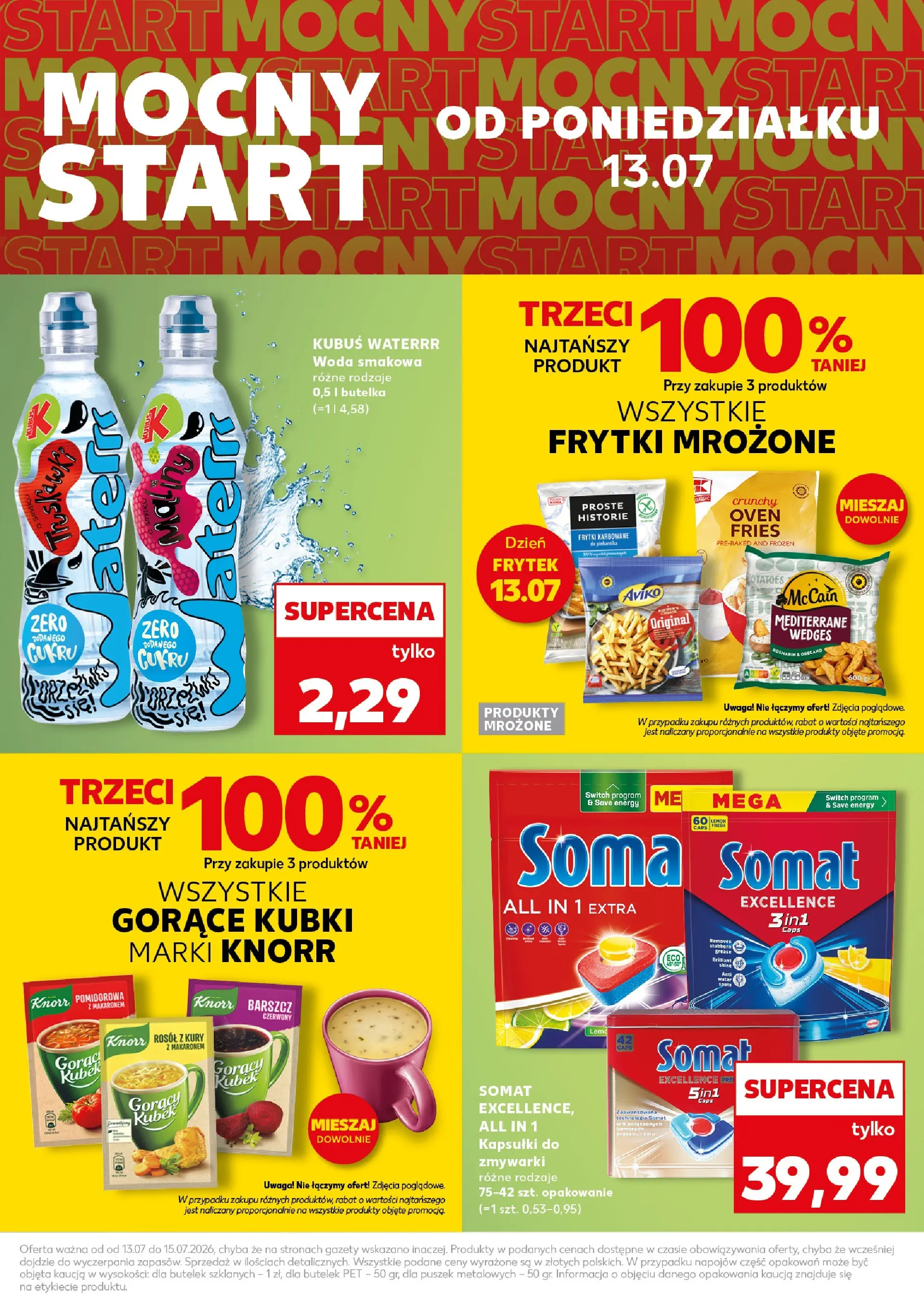 Kaufland gazetka - Mocny start od 13.07.2026 - od jutra PDF | Strona: 7 | Produkty: Oregano, Gorący kubek, Kapsułki do zmywarki, Woda