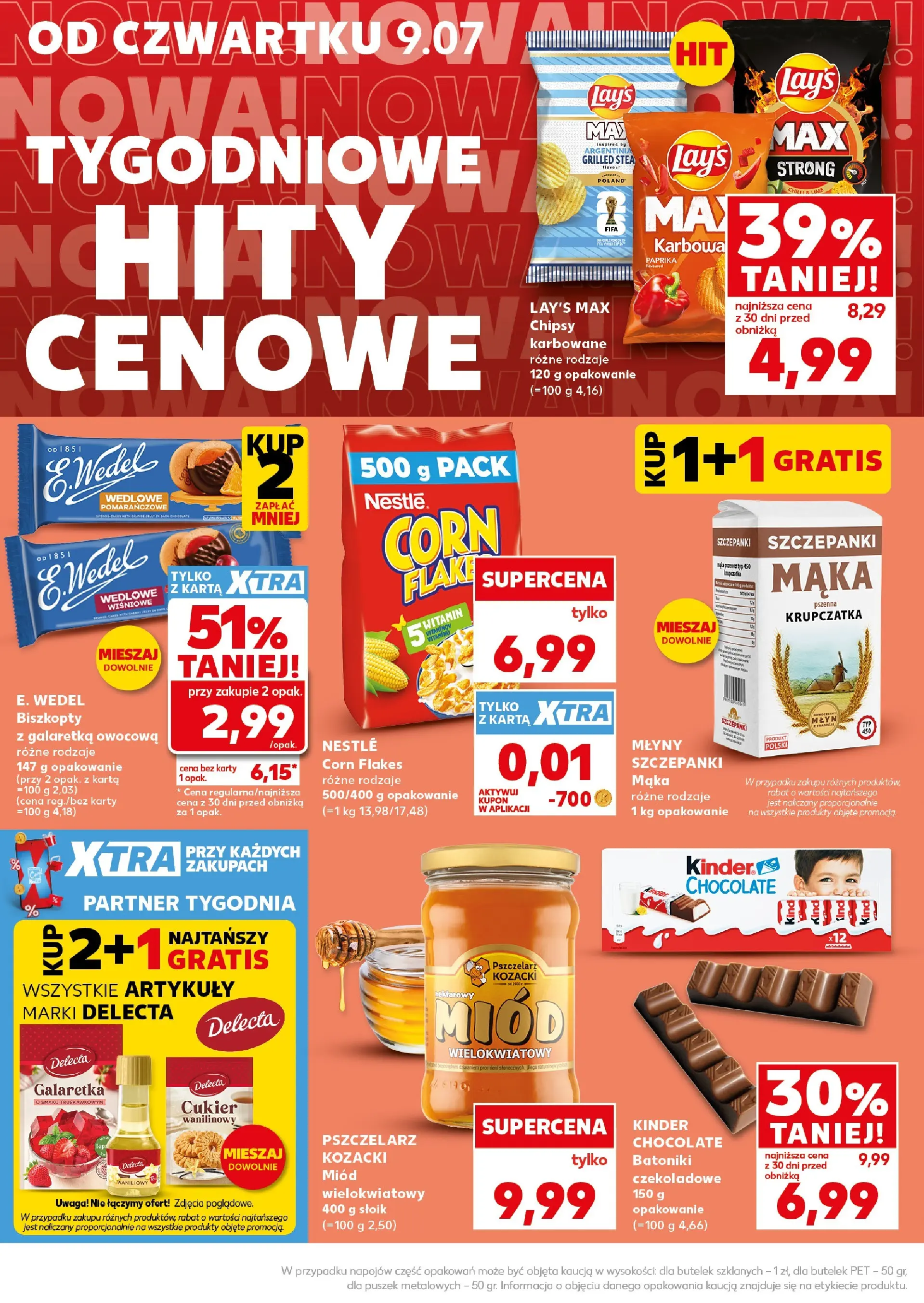 Kaufland gazetka - Mocny start od 13.07.2026 - od jutra PDF | Strona: 10 | Produkty: Chipsy, Miód, Flaki, Corn Flakes
