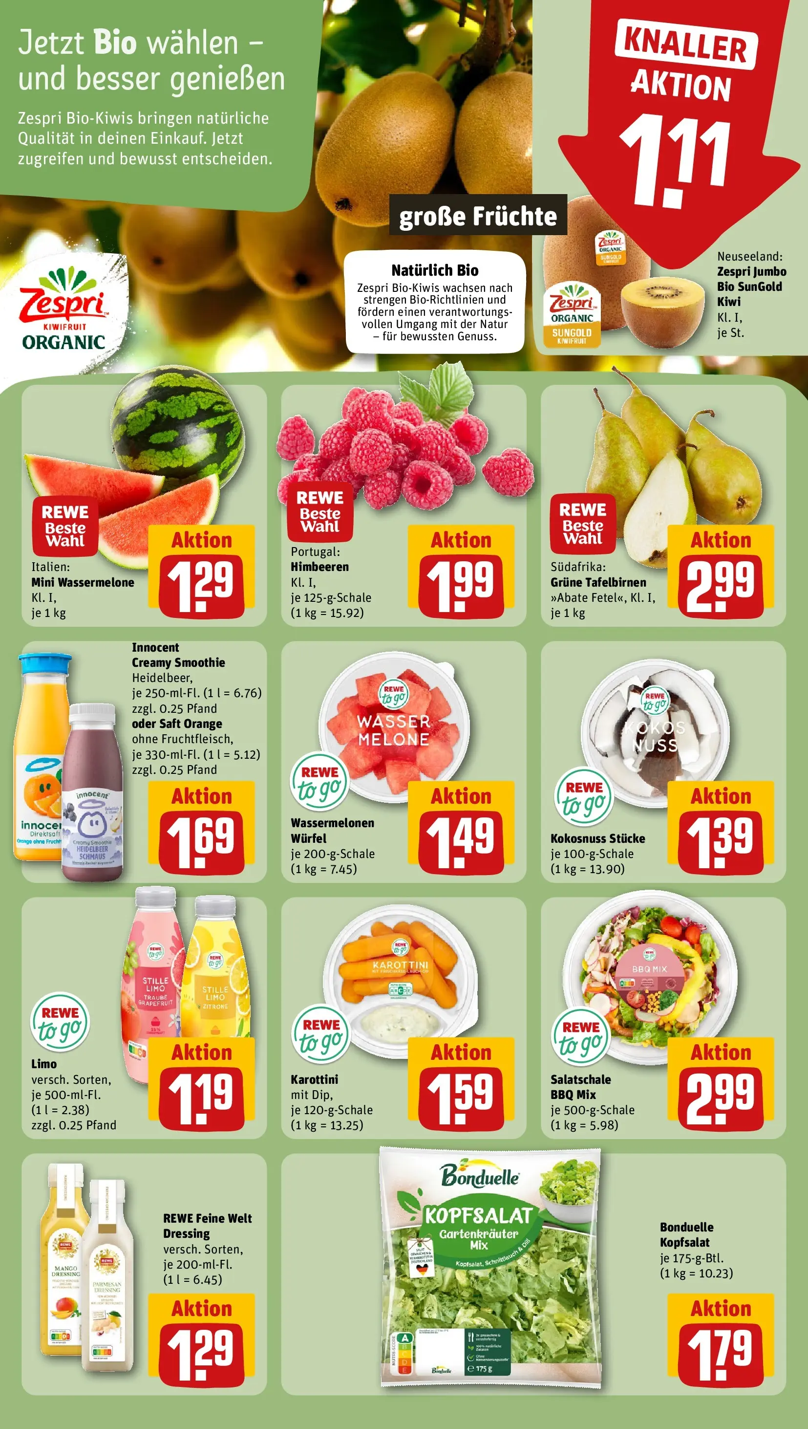 REWE Prospekt ab 13.07.2026 zum Blättern » Angebote | Seite: 6 | Produkte: Dressing, Grapefruit, Wassermelone, Saft