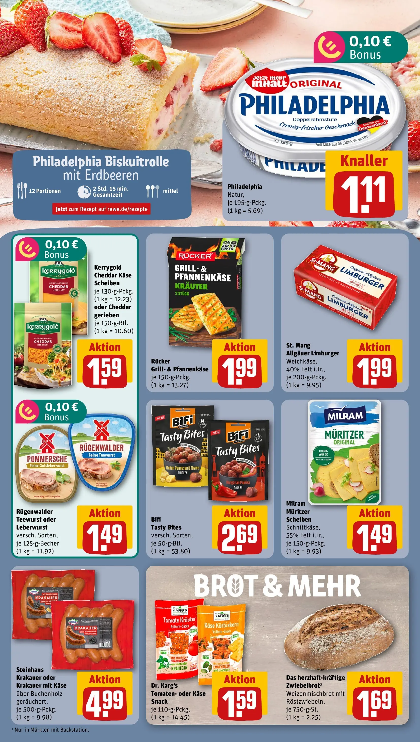 REWE Prospekt ab 13.07.2026 zum Blättern » Angebote | Seite: 10 | Produkte: Milch, Käse, Bifi, Milram