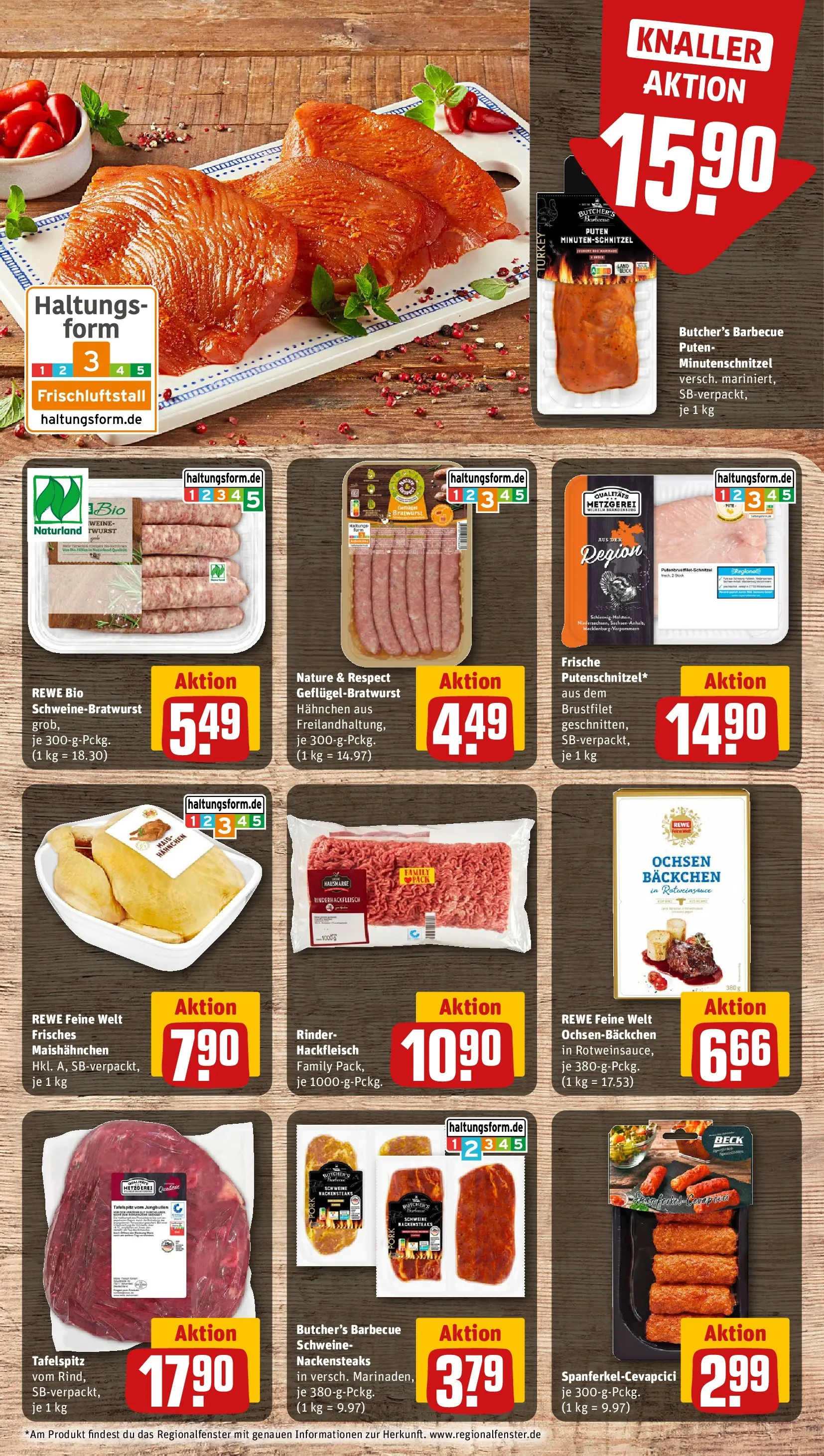 REWE Prospekt ab 12.07.2026 zum Blättern » Angebote | Seite: 9 | Produkte: Tafelspitz, Hahnchen, Bratwurst, Hackfleisch