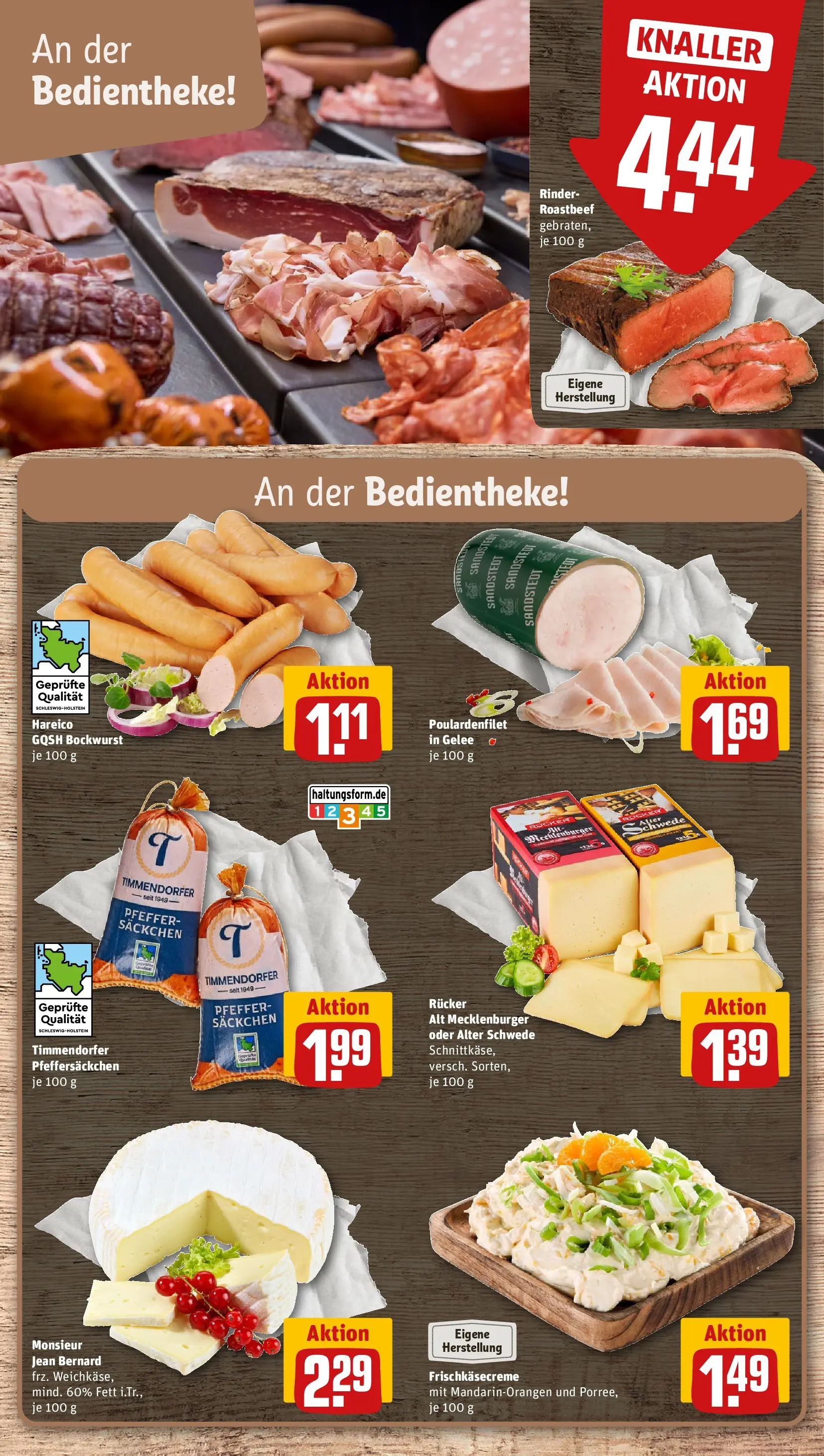 REWE Prospekt ab 12.07.2026 zum Blättern » Angebote | Seite: 11 | Produkte: Bockwurst, Roastbeef, Pfeffer