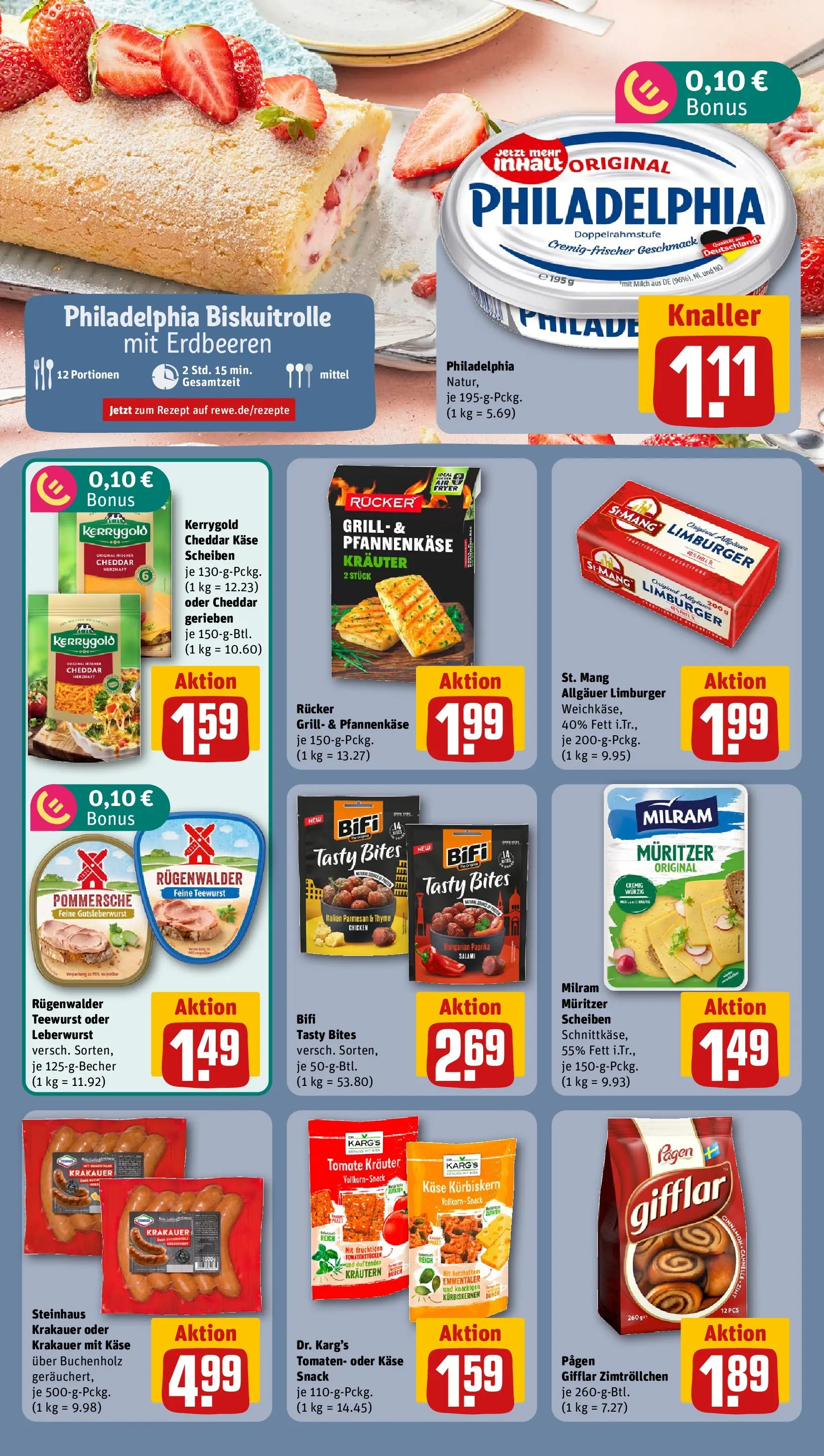 REWE Prospekt ab 12.07.2026 zum Blättern » Angebote | Seite: 12 | Produkte: Bifi, Tomaten, Paprika, Salami