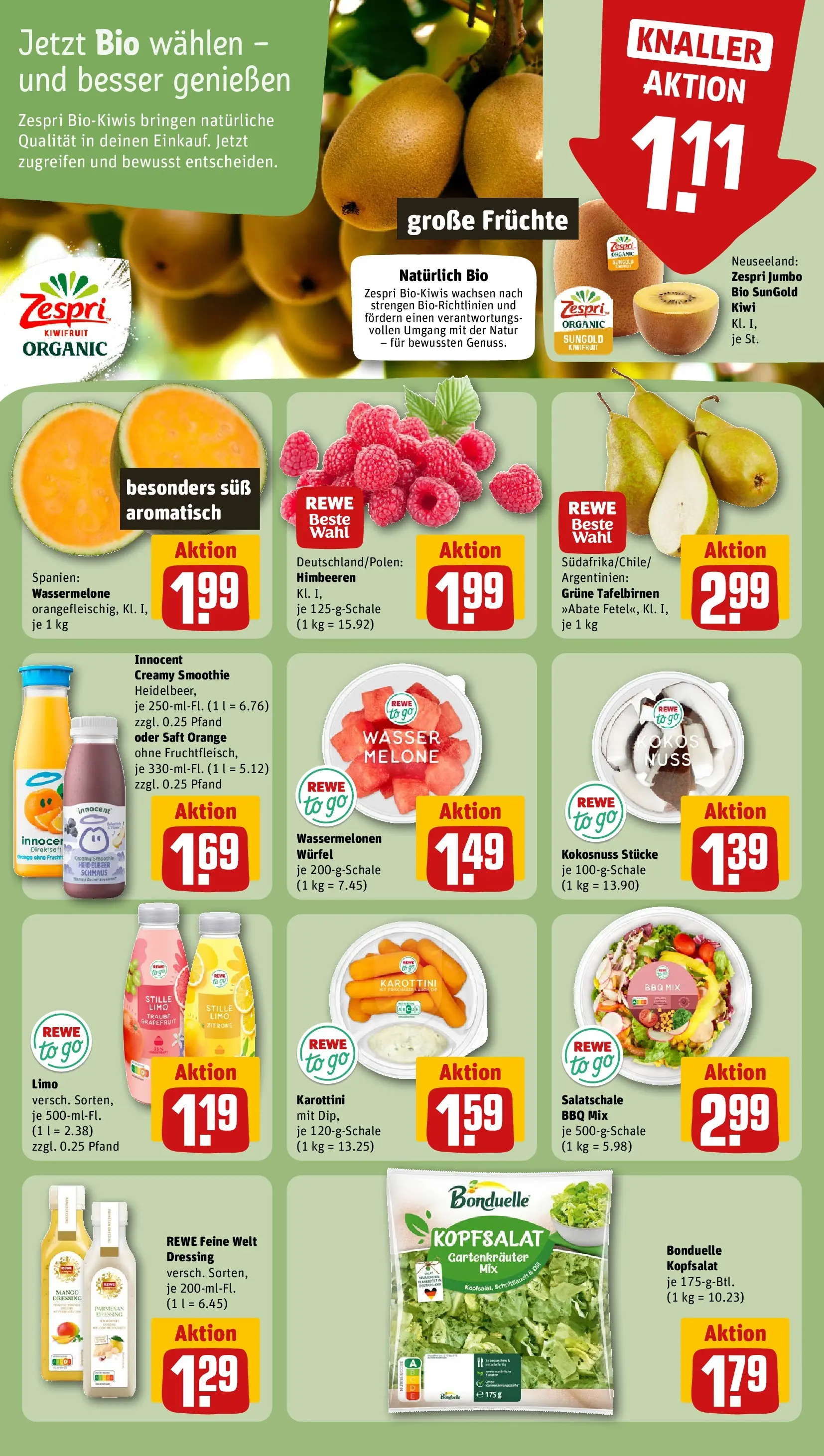 REWE Prospekt ab 12.07.2026 zum Blättern » Angebote | Seite: 6 | Produkte: Grapefruit, Zitrone, Wassermelone, Saft