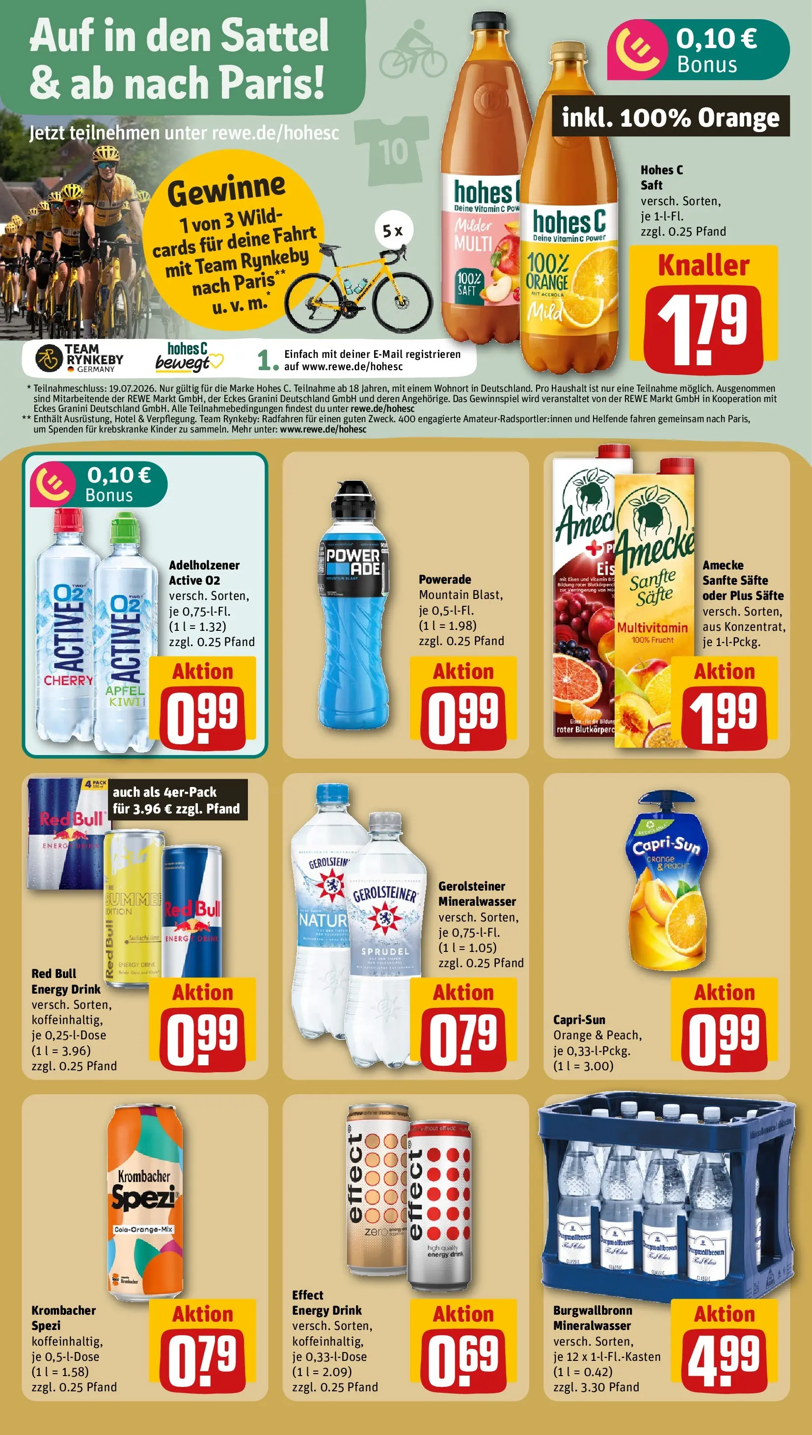REWE Prospekt ab 13.07.2026 zum Blättern » Angebote | Seite: 20 | Produkte: Red bull, Energy, Adelholzener, Gerolsteiner