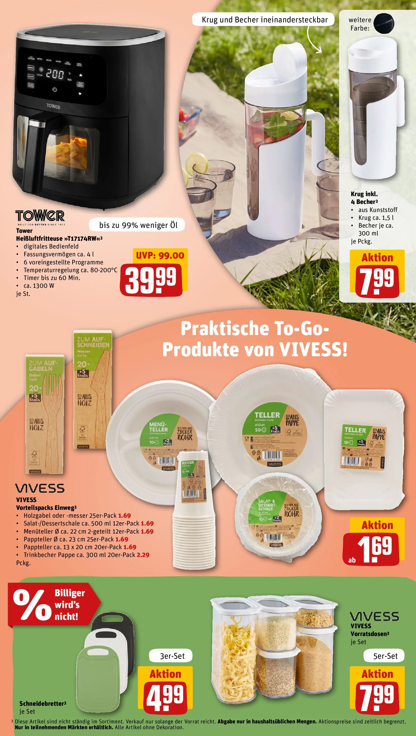 REWE Prospekt ab 13.07.2026 zum Blättern » Angebote | Seite: 23 | Produkte: Öl, Zucker, Heißluftfritteuse, Salat