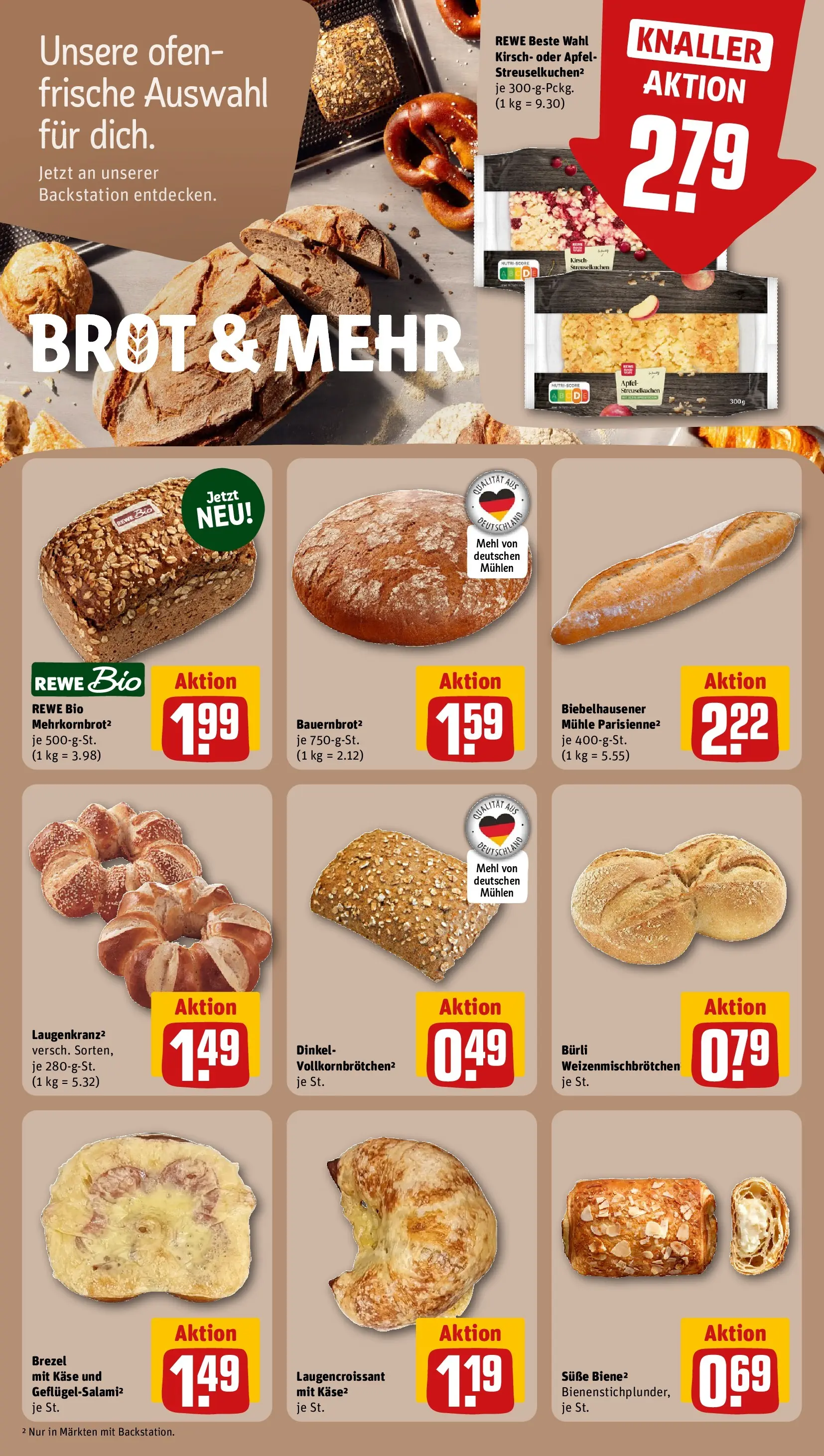 REWE Prospekt ab 12.07.2026 zum Blättern » Angebote | Seite: 17 | Produkte: Ofen, Mehl, Äpfel, Brot