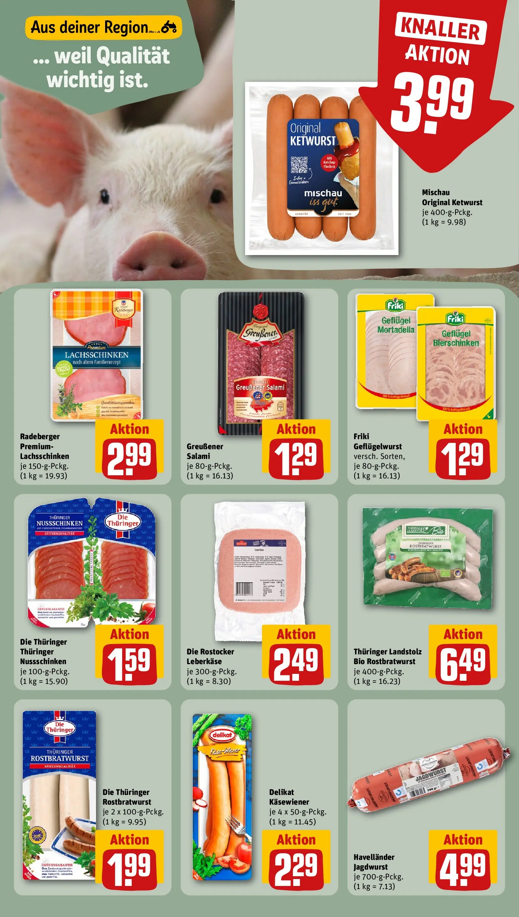 REWE Prospekt ab 13.07.2026 zum Blättern » Angebote | Seite: 15 | Produkte: Wurst, Salami, Ketchup, Leberkase