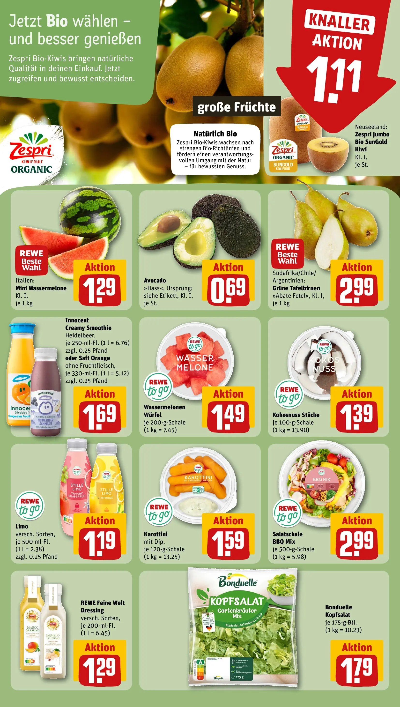 REWE Prospekt ab 13.07.2026 zum Blättern » Angebote | Seite: 6 | Produkte: Avocado, Zitrone, Mango, Melone