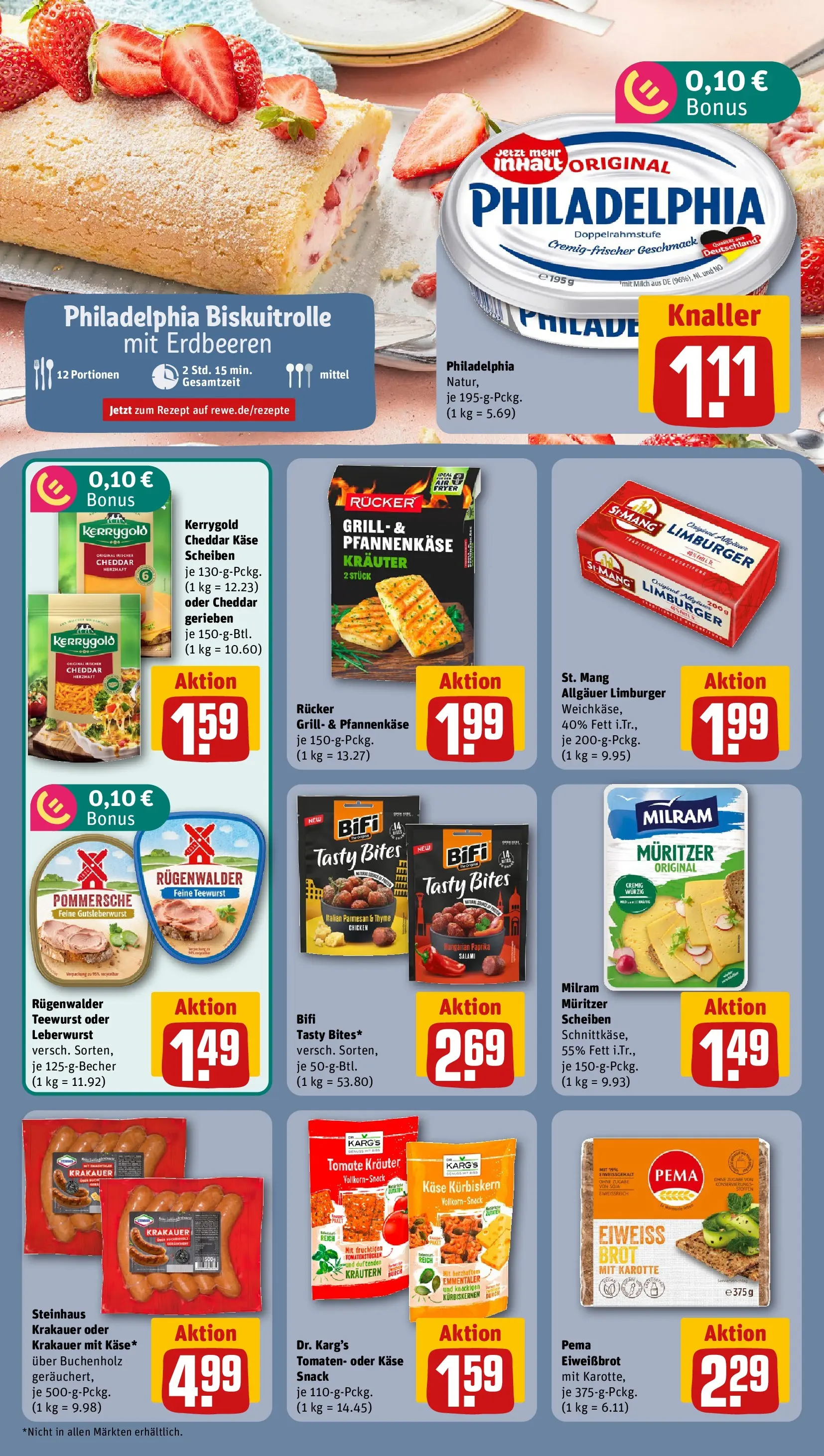 REWE Prospekt ab 13.07.2026 zum Blättern » Angebote | Seite: 10 | Produkte: Milch, Bifi, Paprika, Milram