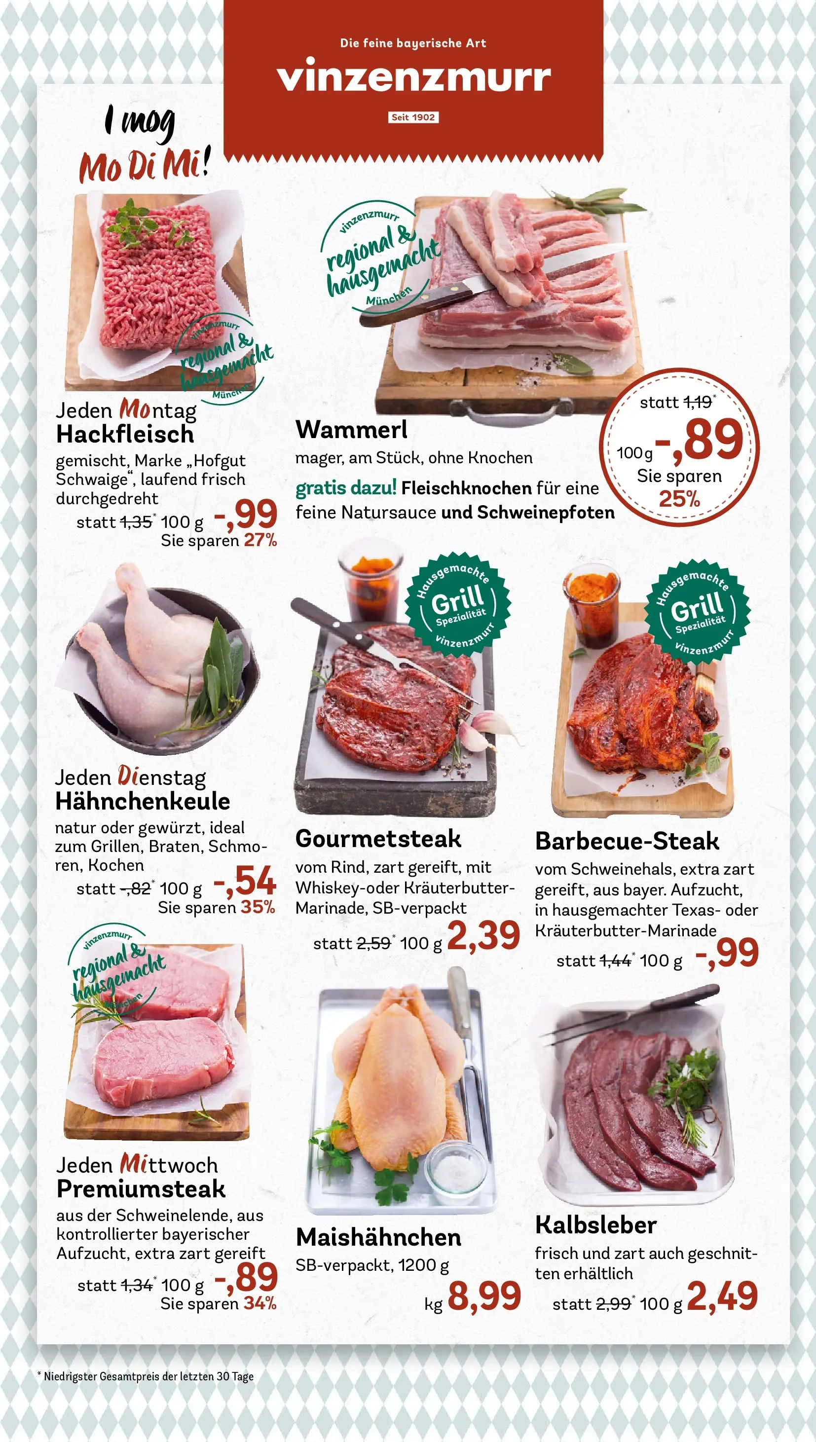 REWE Prospekt ab 13.07.2026 zum Blättern » Angebote | Seite: 8 | Produkte: Grill, Kräuterbutter, Kalbsleber, Hackfleisch