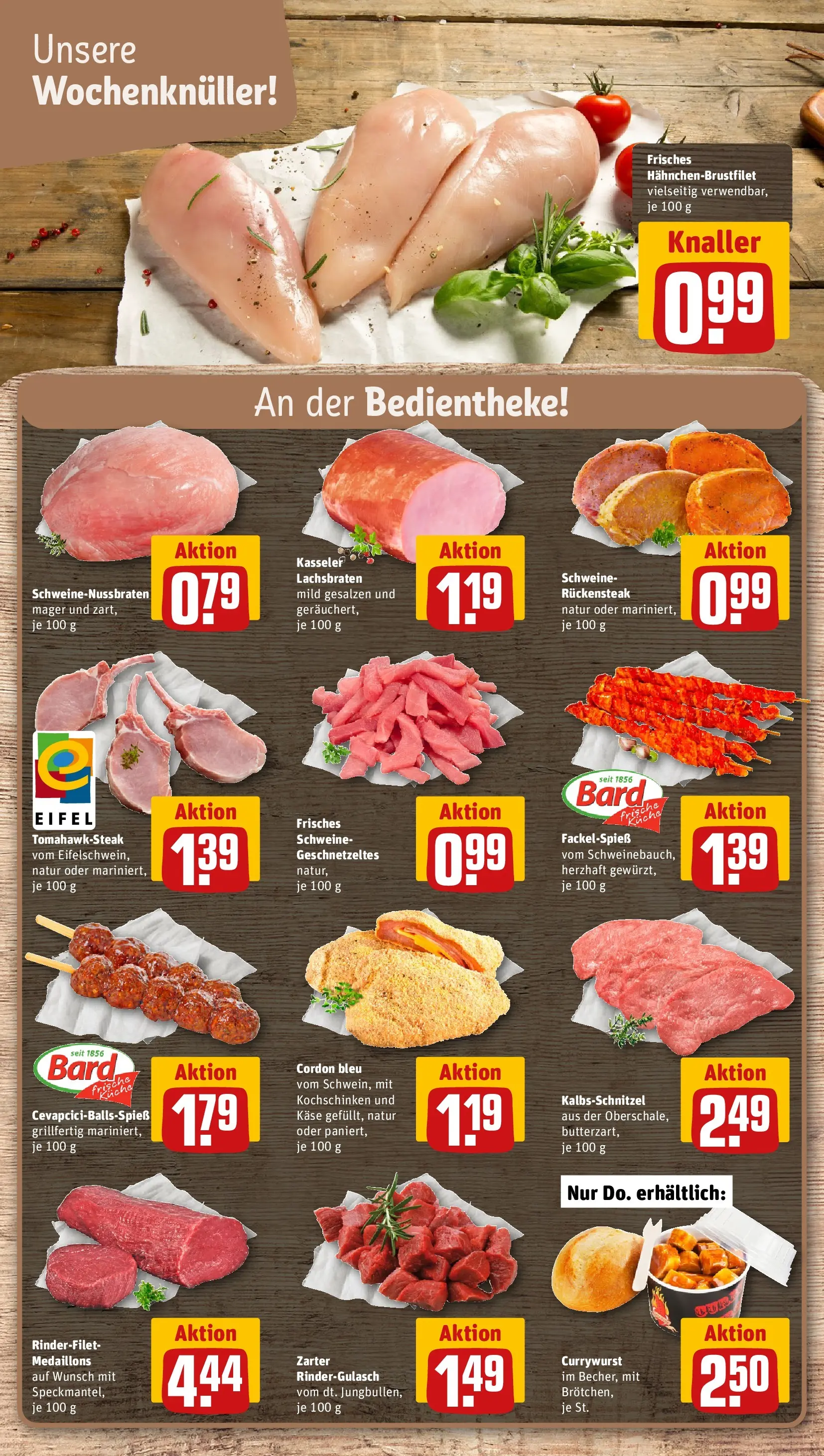 REWE Prospekt ab 13.07.2026 zum Blättern » Angebote | Seite: 8 | Produkte: Rindergulasch, Käse, Rinderfilet, Küche