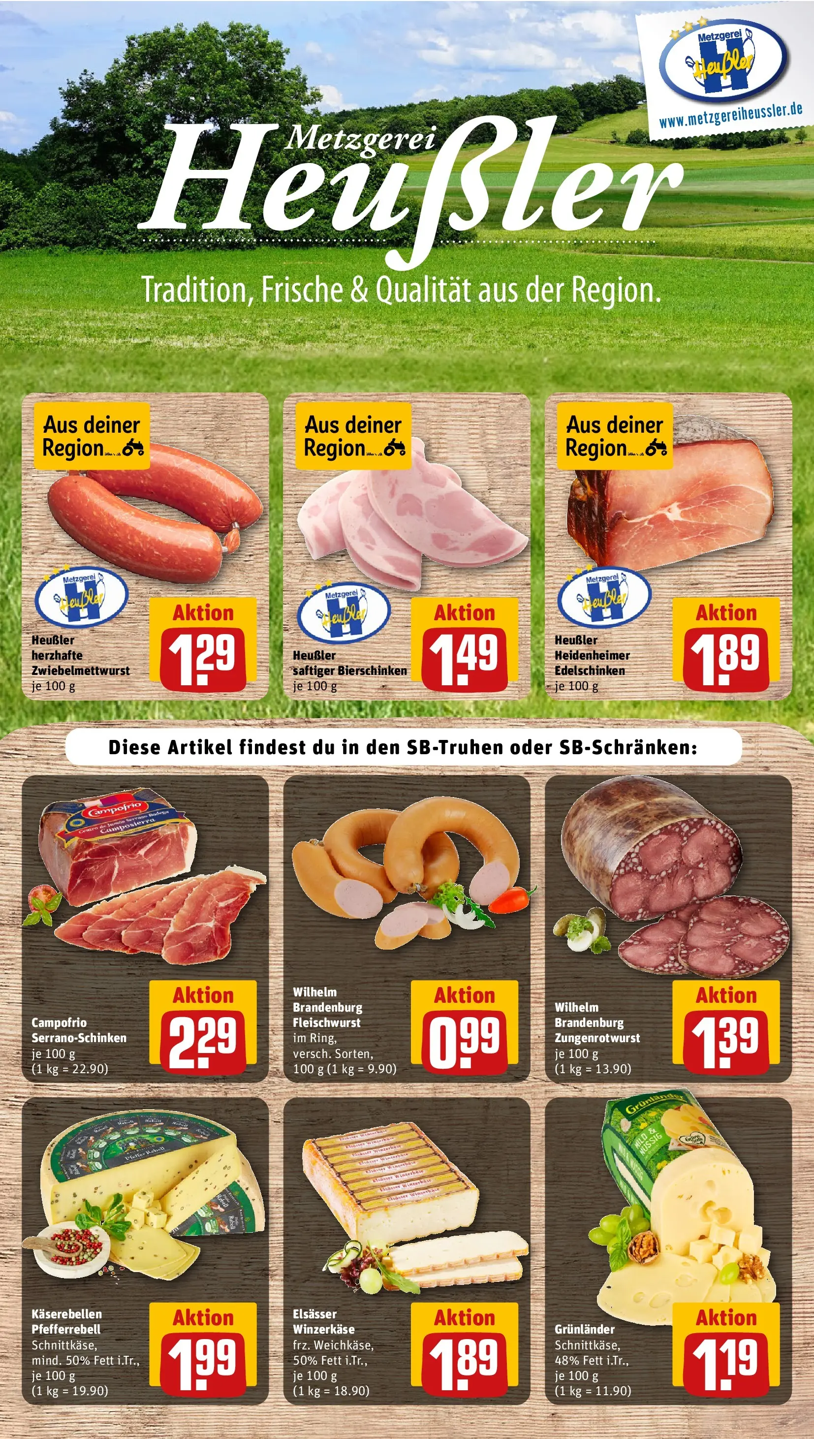 REWE Prospekt ab 13.07.2026 zum Blättern » Angebote | Seite: 9 | Produkte: Grunlander