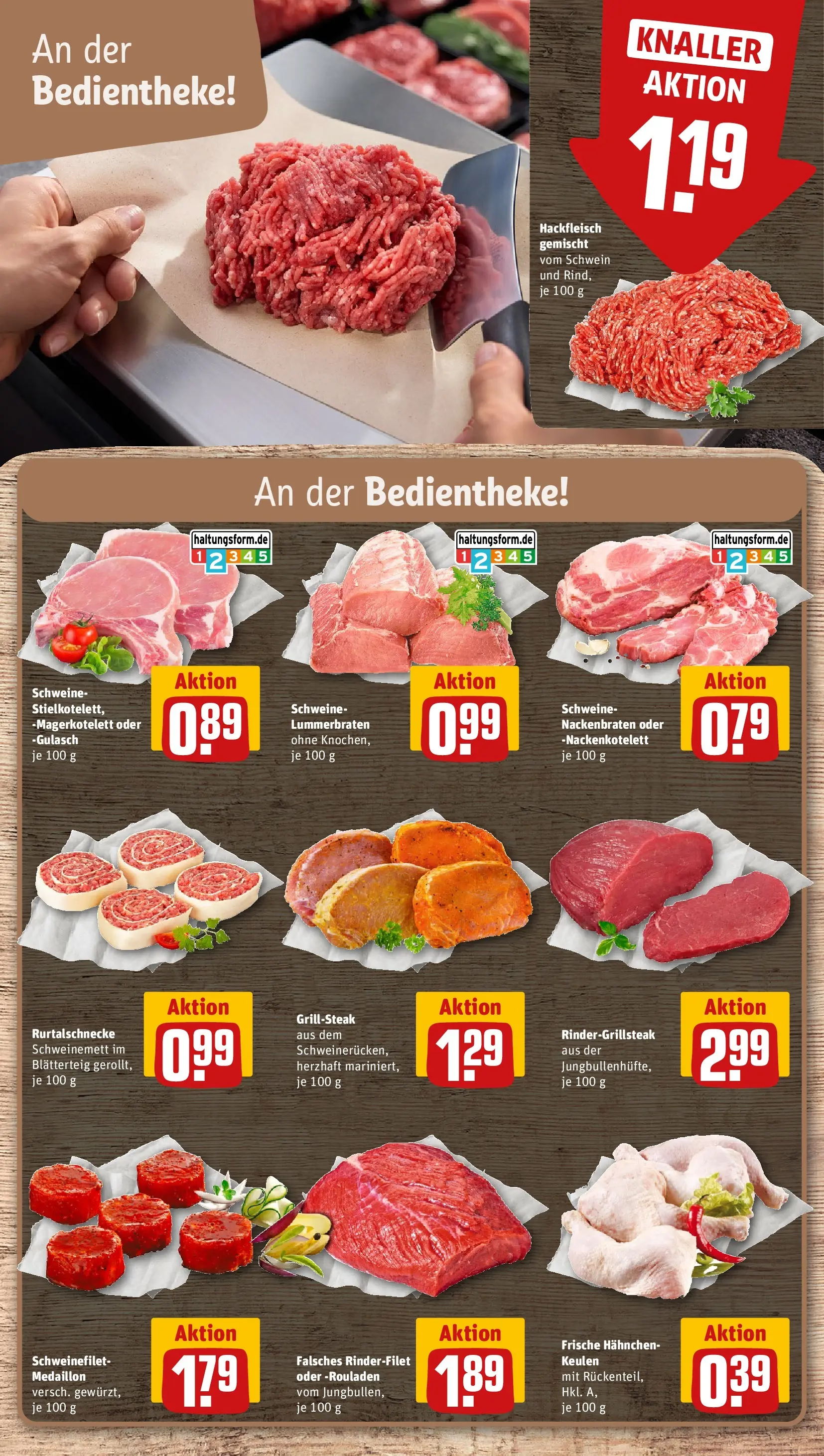 REWE Prospekt ab 13.07.2026 zum Blättern » Angebote | Seite: 8 | Produkte: Hahnchen, Rinderfilet, Schweinefilet, Gulasch